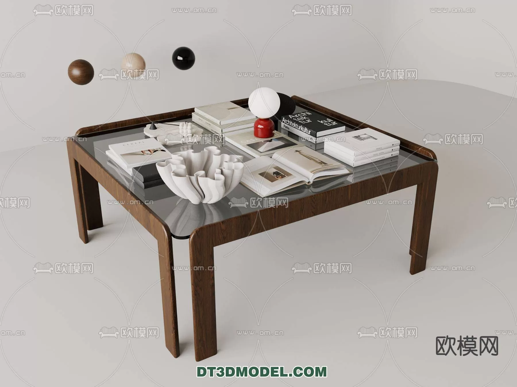 WABI SABI STYLE 3D MODELS – TEA TABLE – 0045