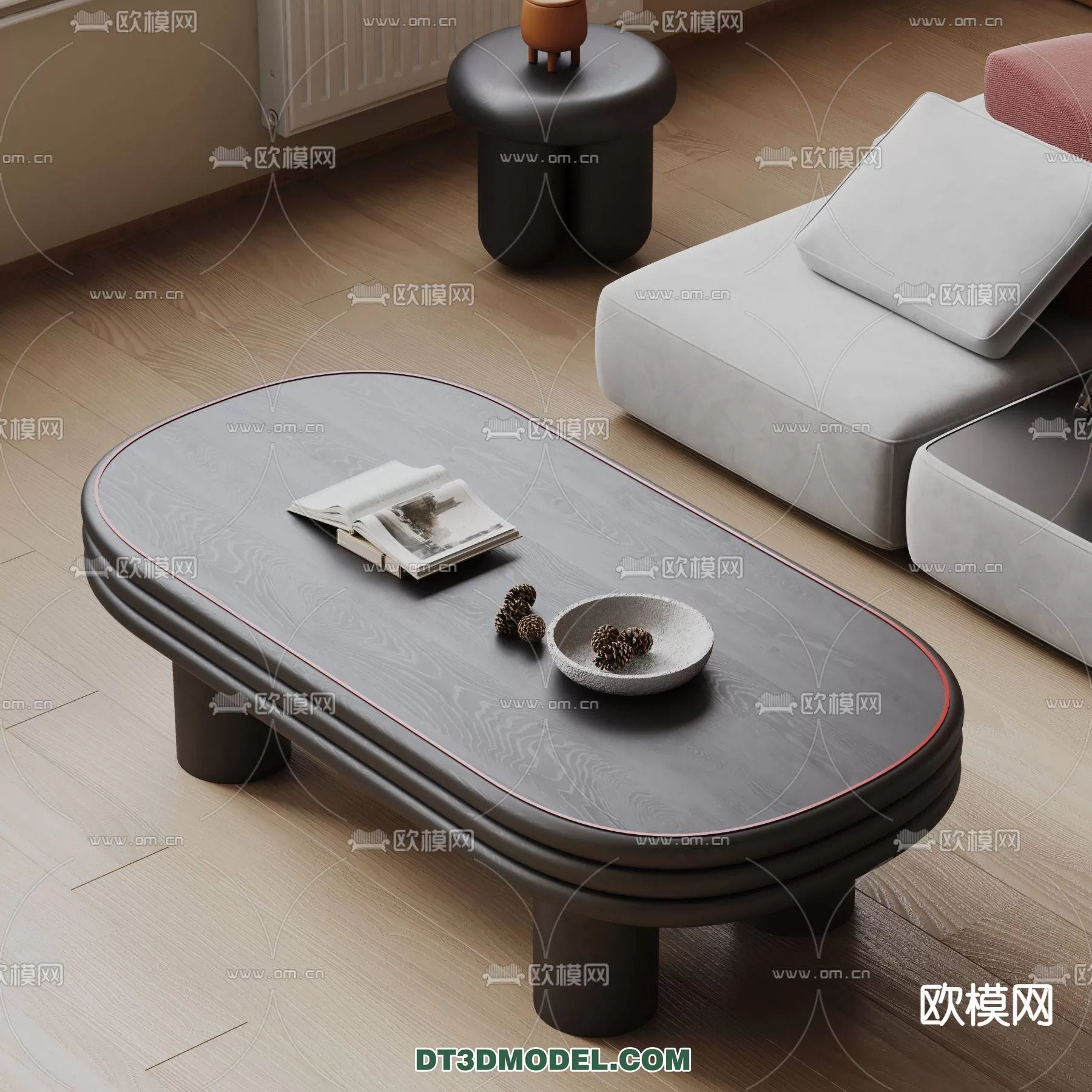WABI SABI STYLE 3D MODELS – TEA TABLE – 0046
