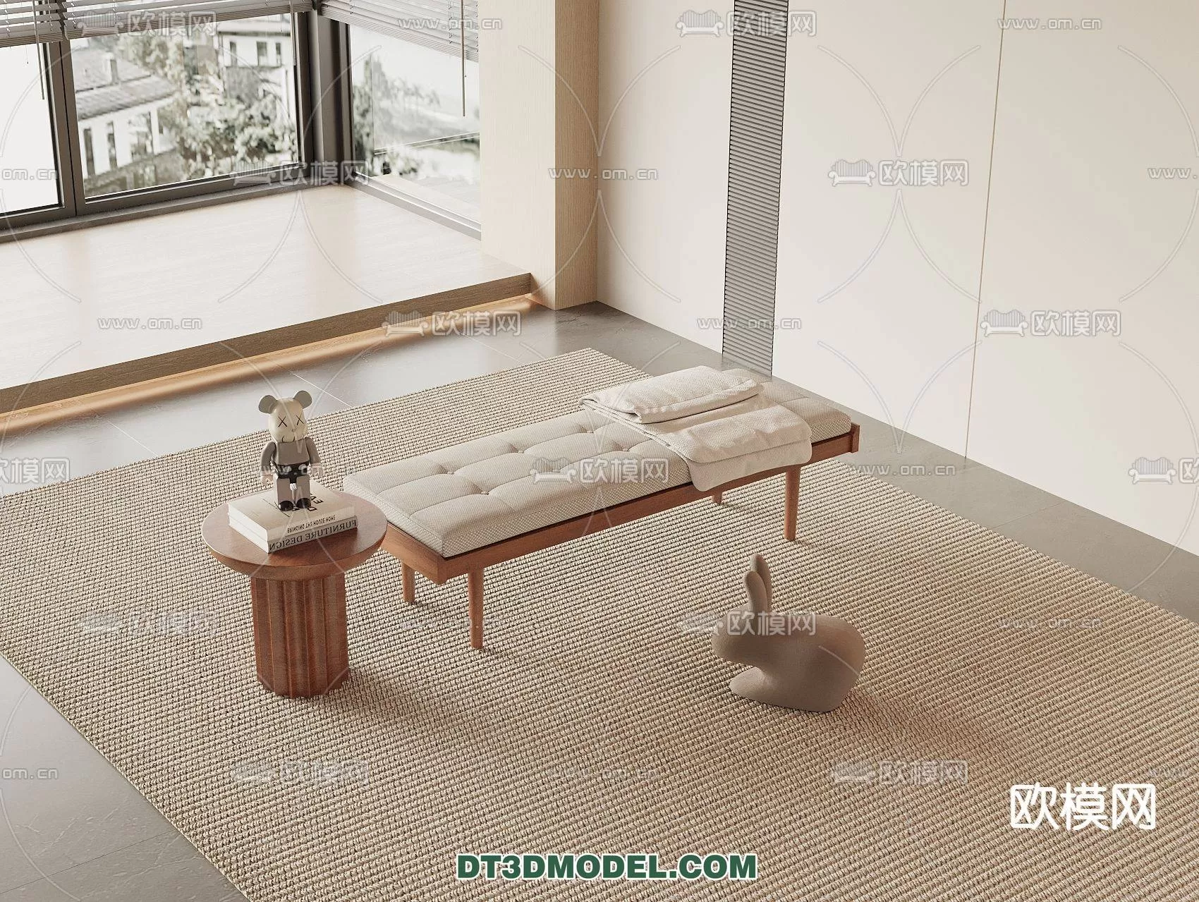 WABI SABI STYLE 3D MODELS – TEA TABLE – 0052