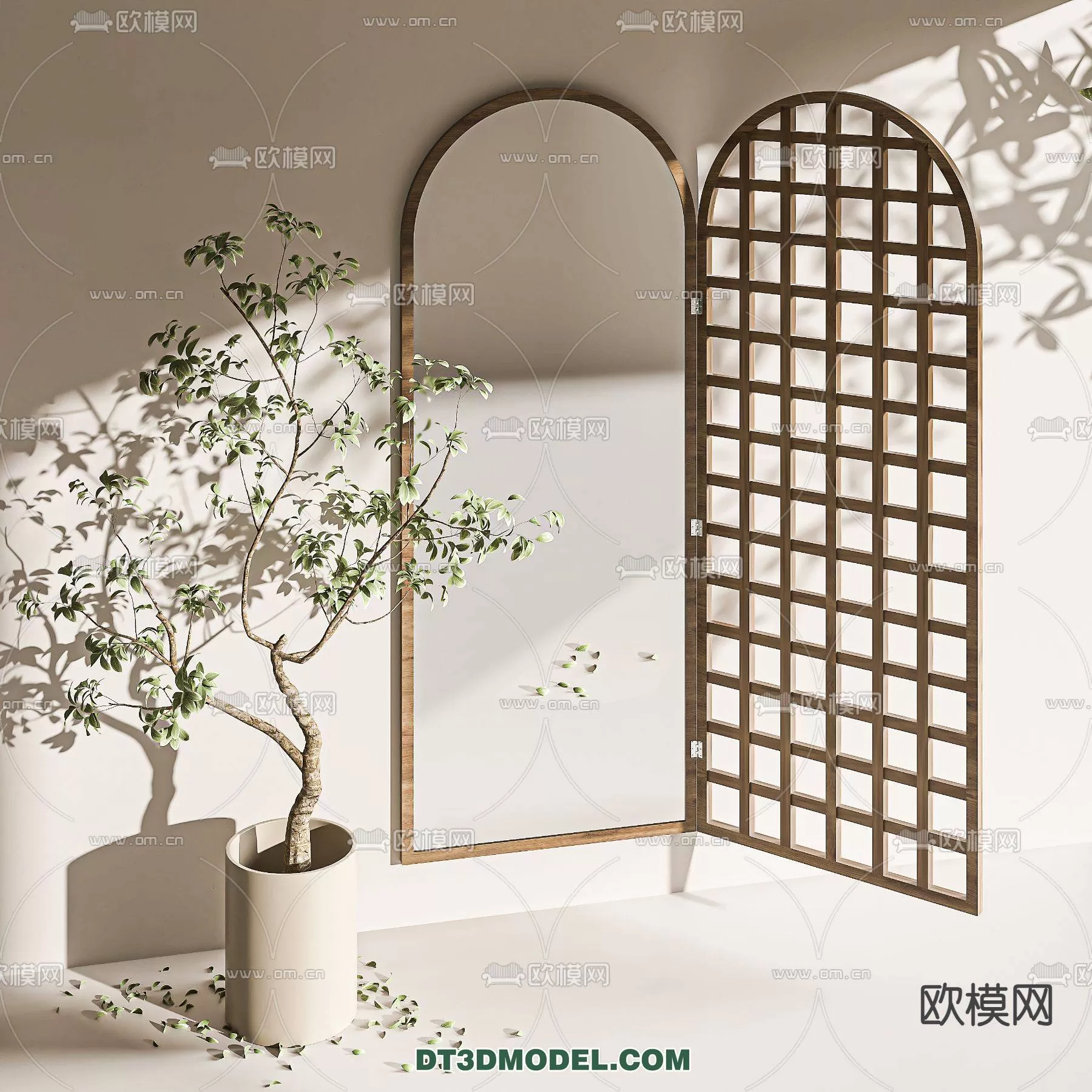WABI SABI STYLE 3D MODELS – DOORS – 0009