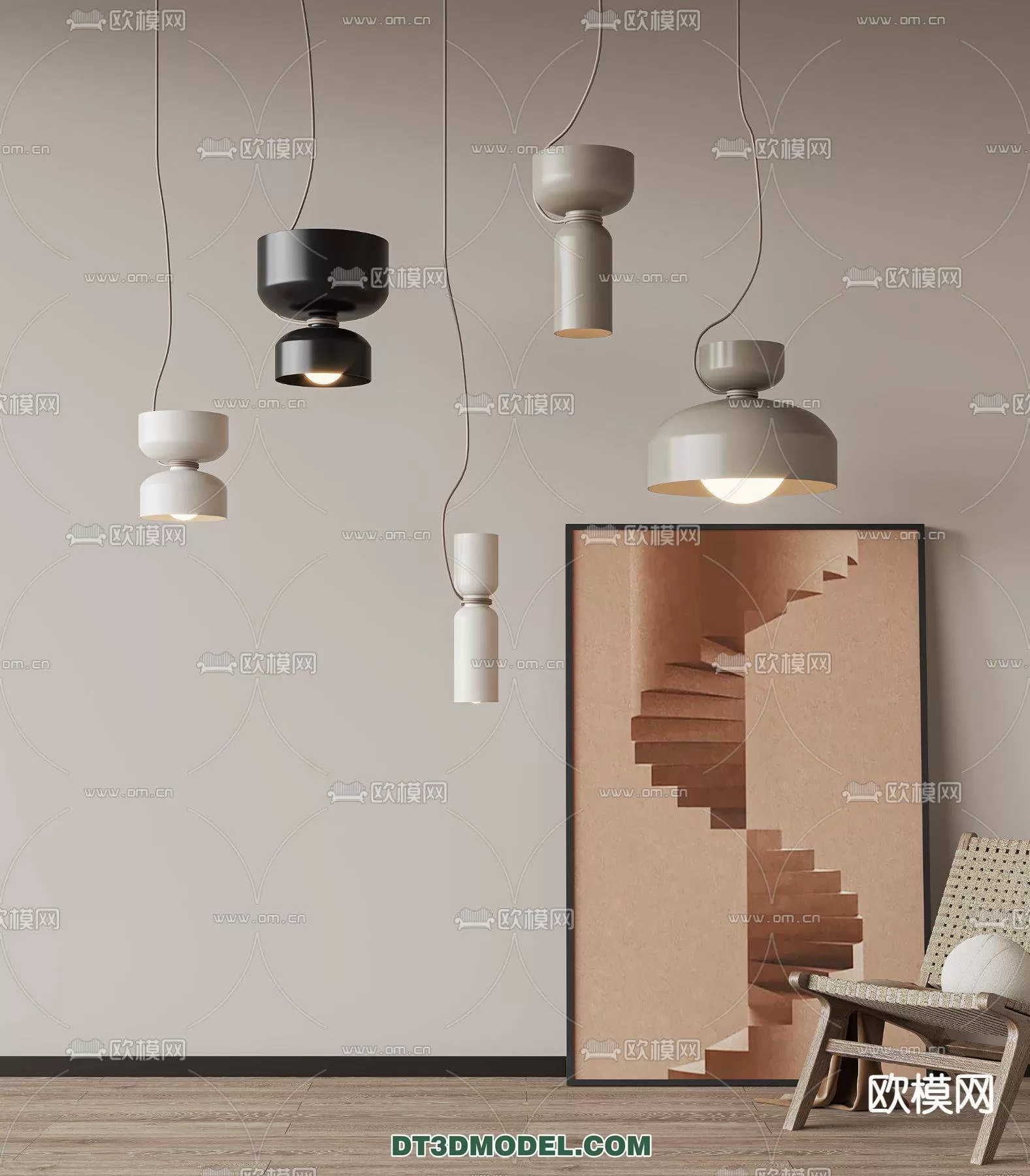 WABI SABI STYLE 3D MODELS – LIGHTS – 0161