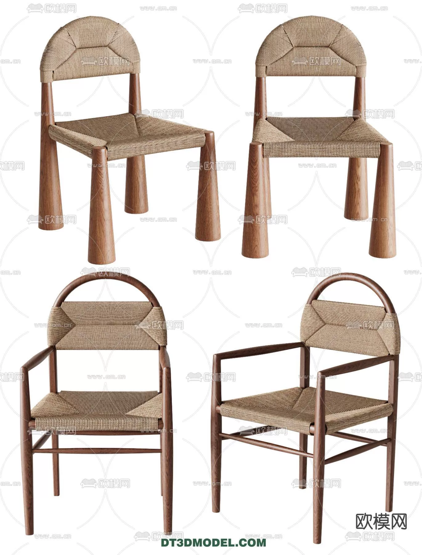 WABI SABI STYLE 3D MODELS – CHAIR – ARMCHAIR – 0008