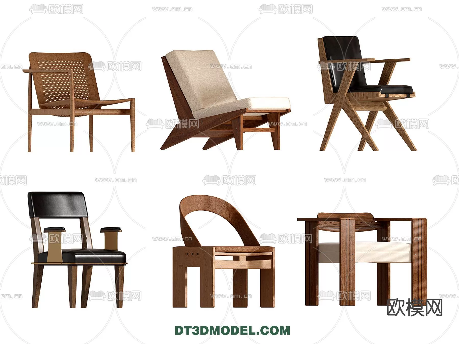 WABI SABI STYLE 3D MODELS – CHAIR – ARMCHAIR – 0009