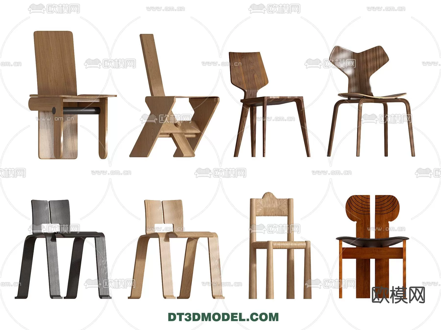 WABI SABI STYLE 3D MODELS – CHAIR – ARMCHAIR – 0010