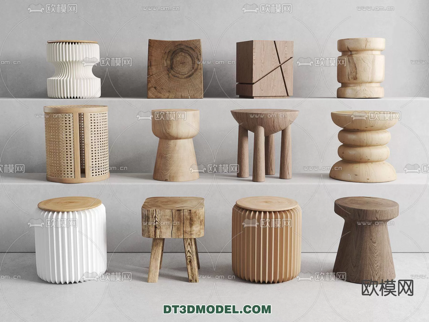 WABI SABI STYLE 3D MODELS – CHAIR – ARMCHAIR – 0011