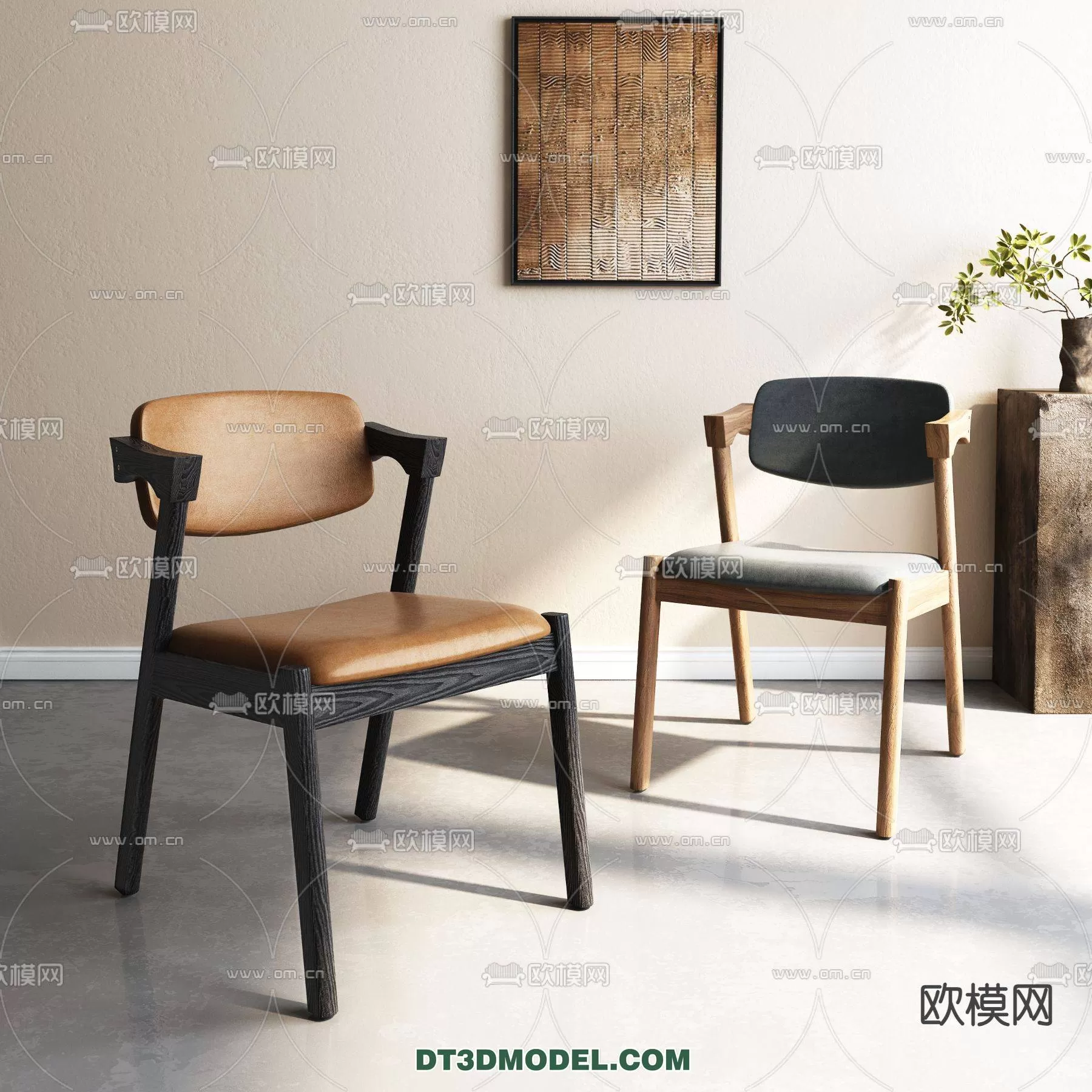 WABI SABI STYLE 3D MODELS – CHAIR – ARMCHAIR – 0013