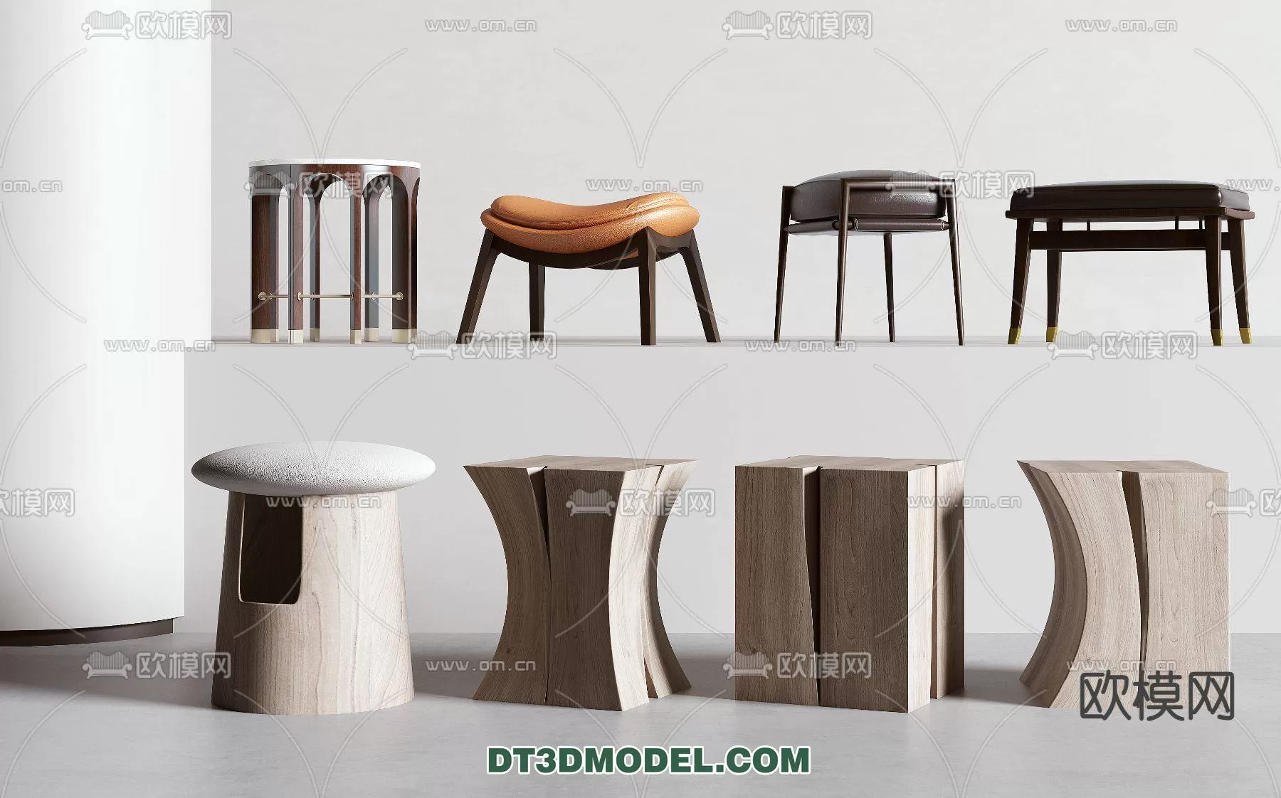 WABI SABI STYLE 3D MODELS – CHAIR – ARMCHAIR – 0017