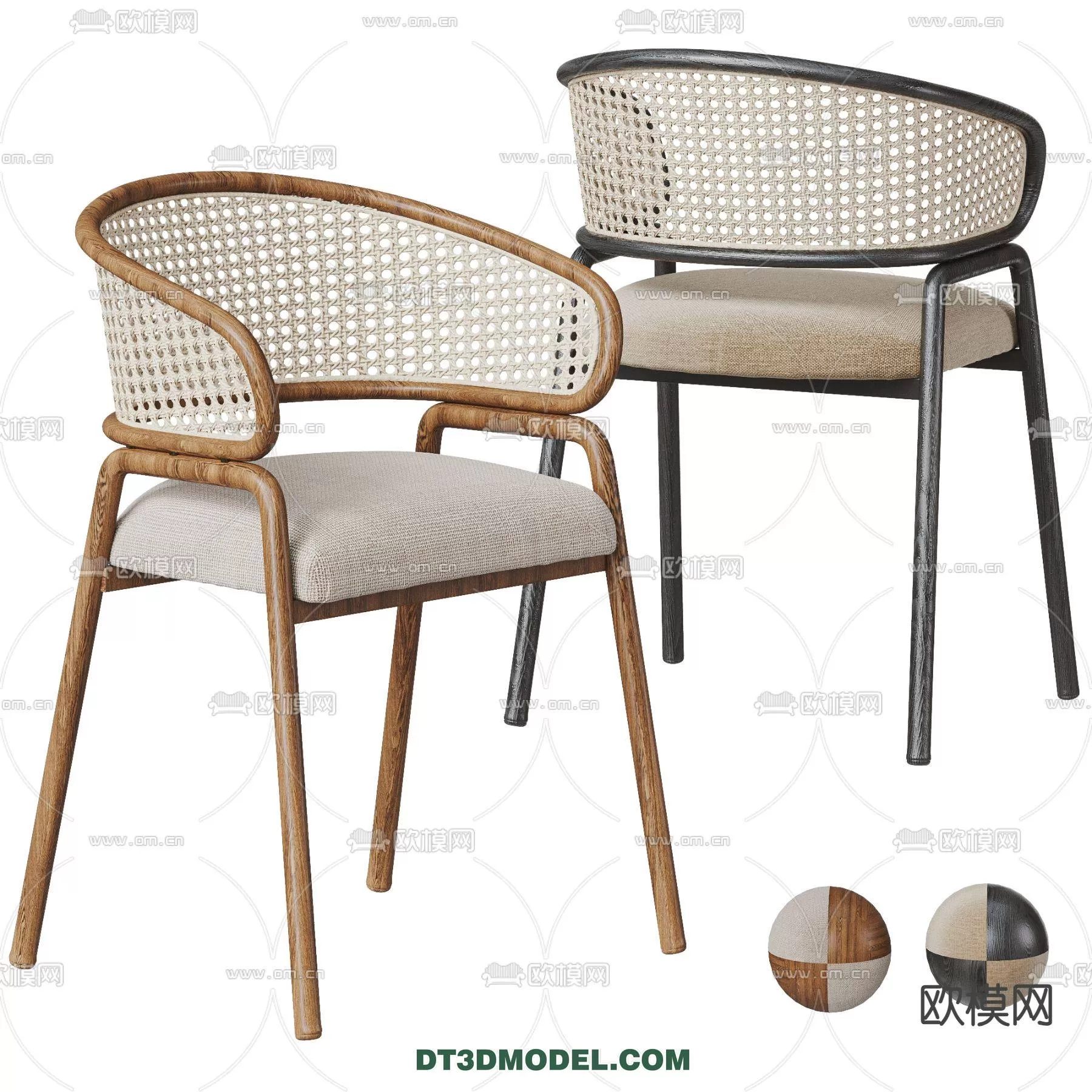 WABI SABI STYLE 3D MODELS – CHAIR – ARMCHAIR – 0021