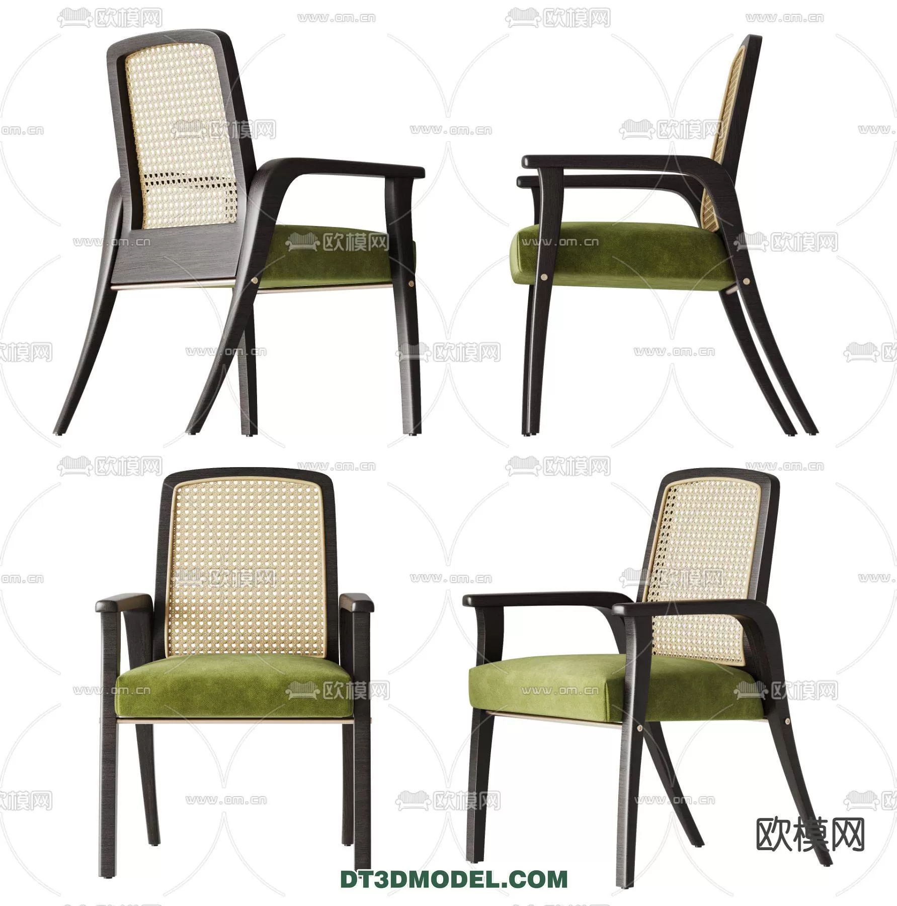 WABI SABI STYLE 3D MODELS – CHAIR – ARMCHAIR – 0027