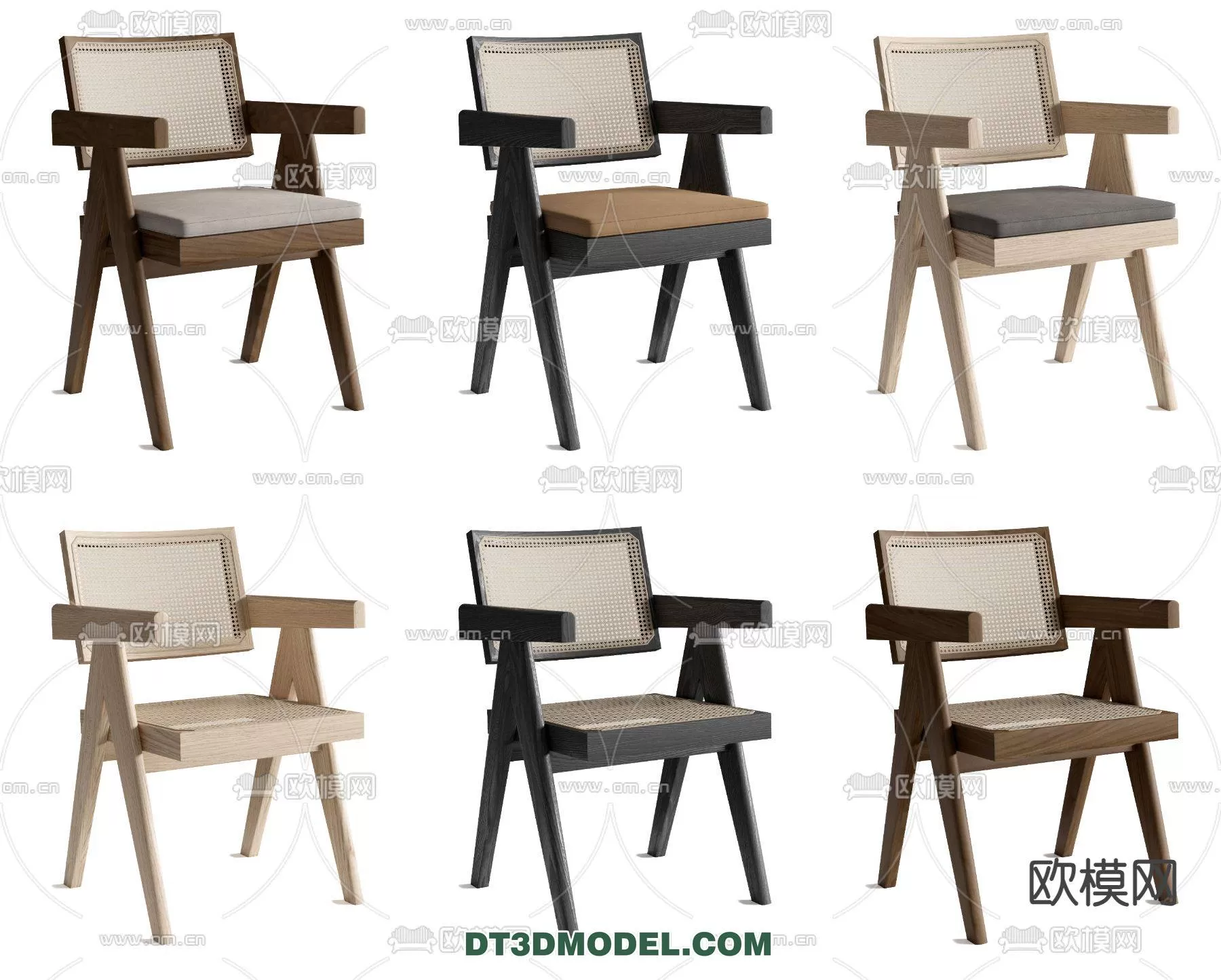 WABI SABI STYLE 3D MODELS – CHAIR – ARMCHAIR – 0028