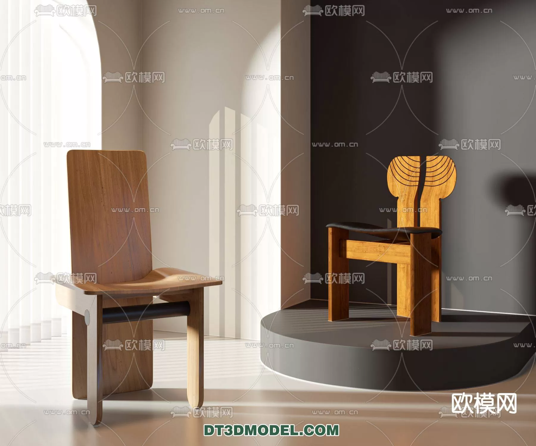 WABI SABI STYLE 3D MODELS – CHAIR – ARMCHAIR – 0031
