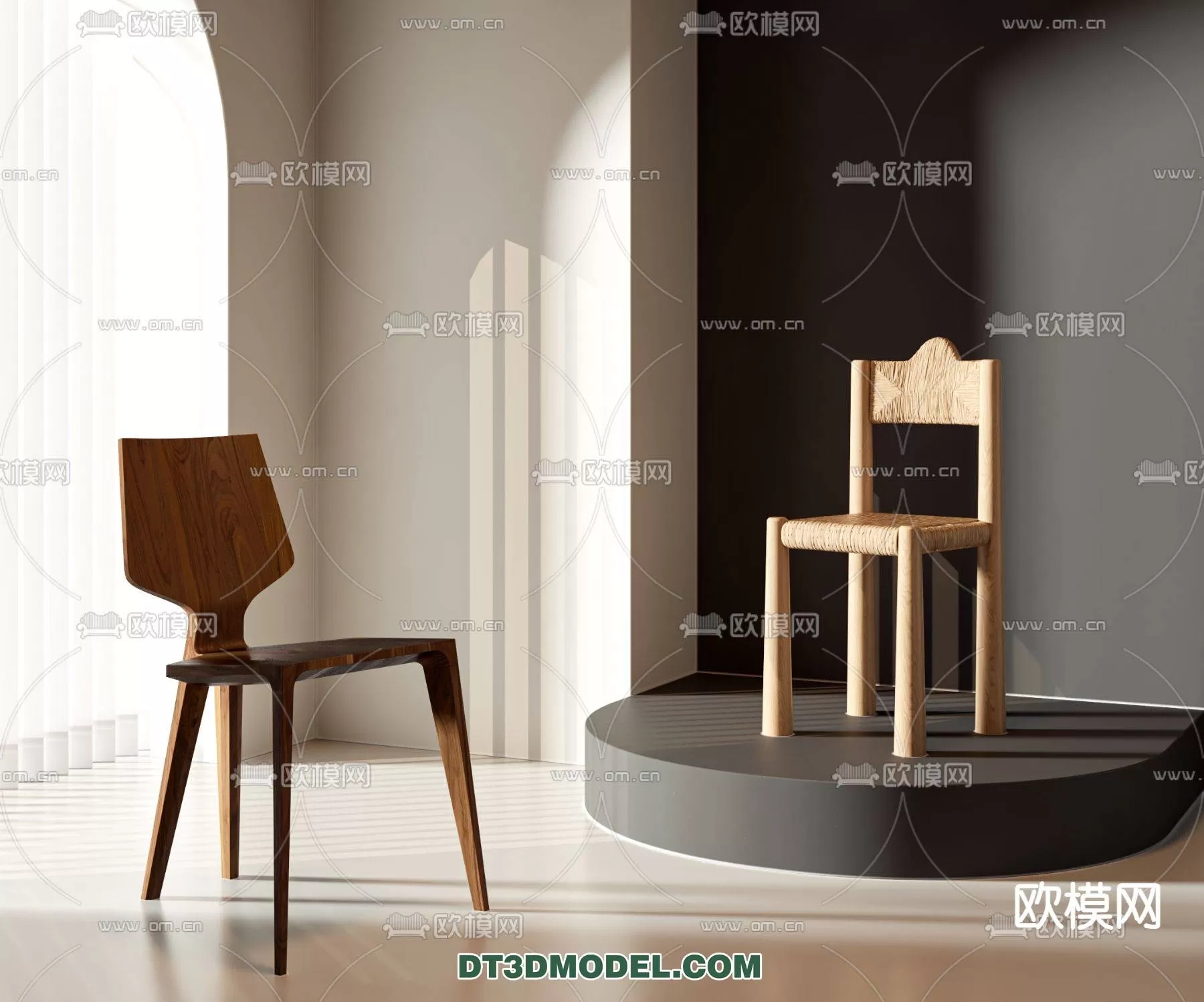 WABI SABI STYLE 3D MODELS – CHAIR – ARMCHAIR – 0032