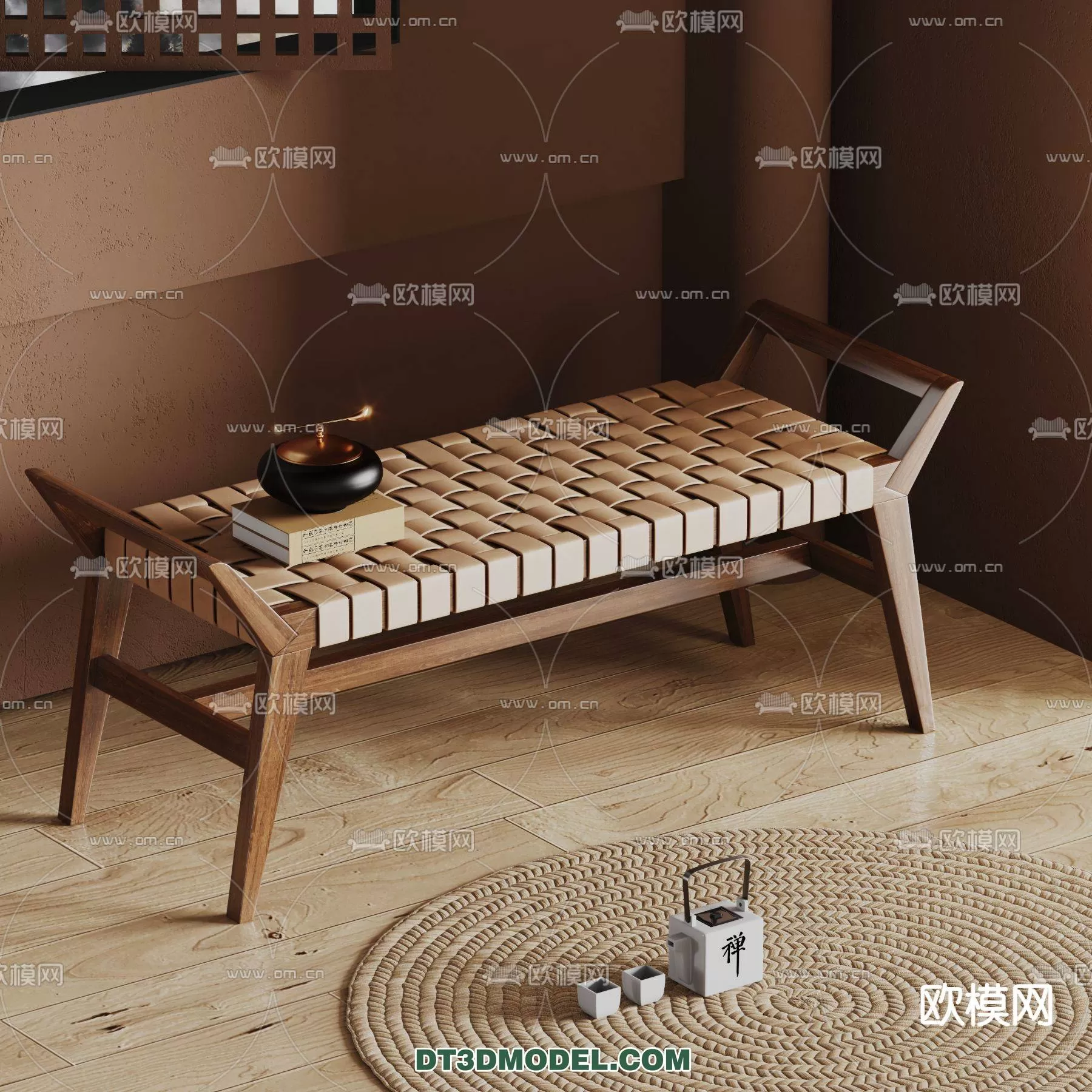 WABI SABI STYLE 3D MODELS – CHAIR – ARMCHAIR – 0063