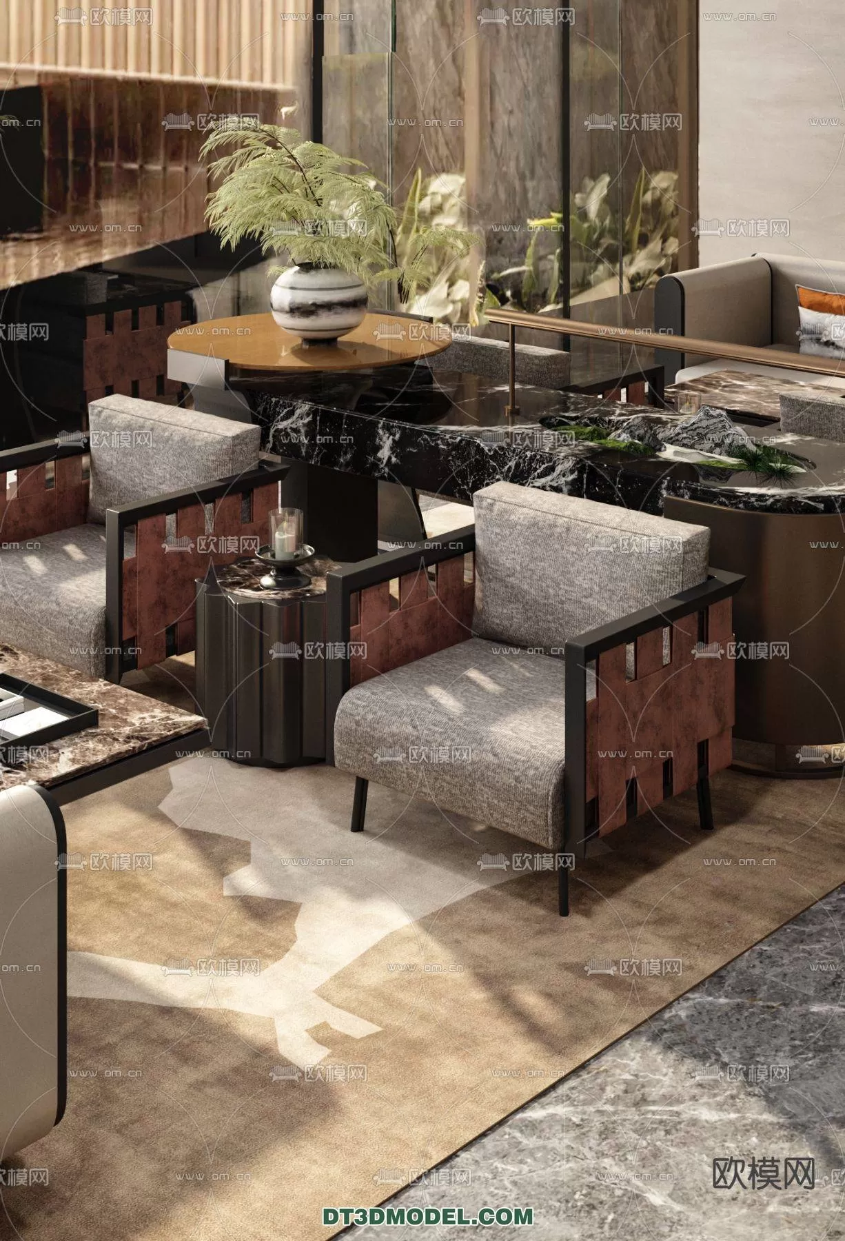 WABI SABI STYLE 3D MODELS – CHAIR – ARMCHAIR – 0064