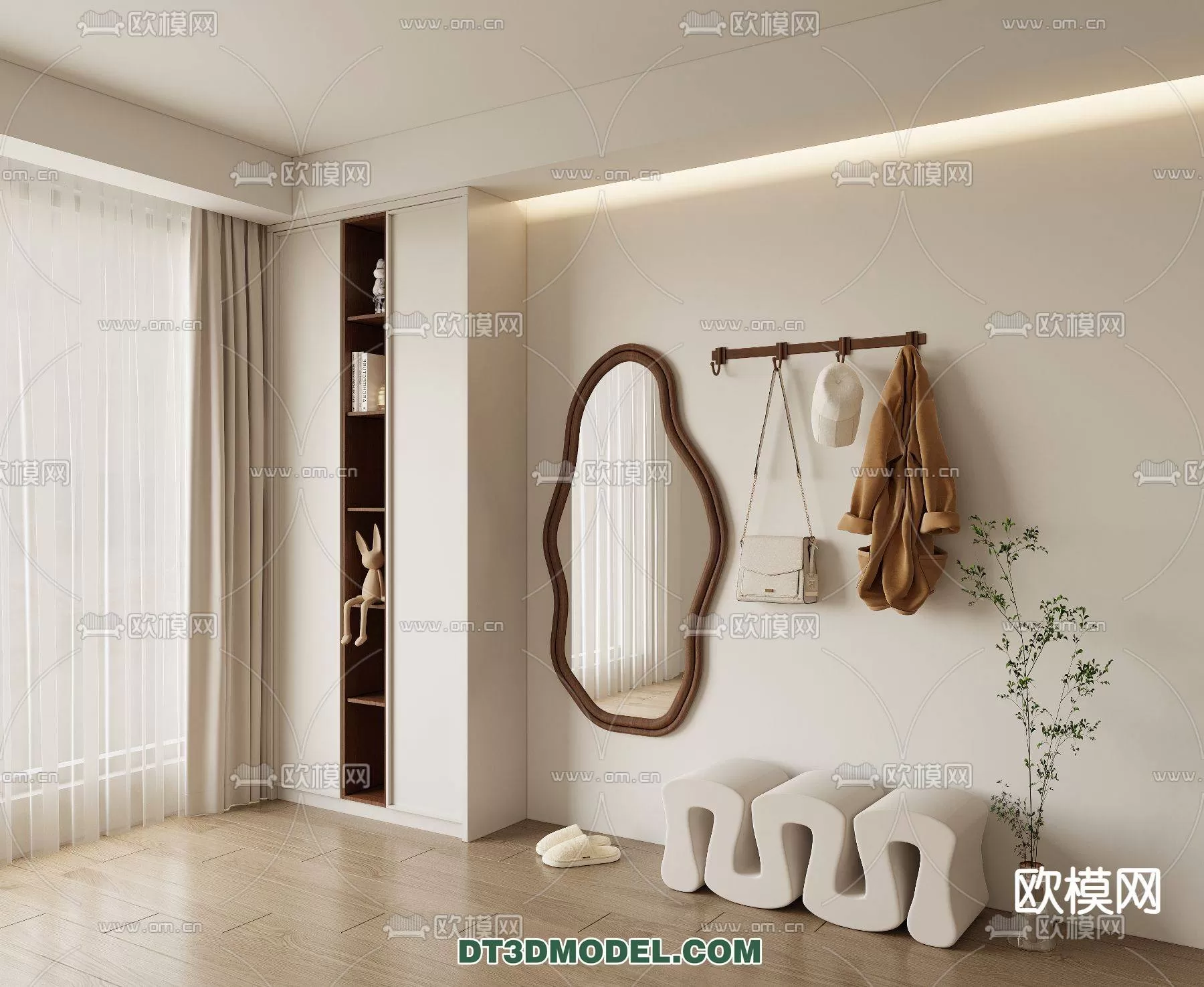 WABI SABI STYLE 3D MODELS – CHAIR – ARMCHAIR – 0067