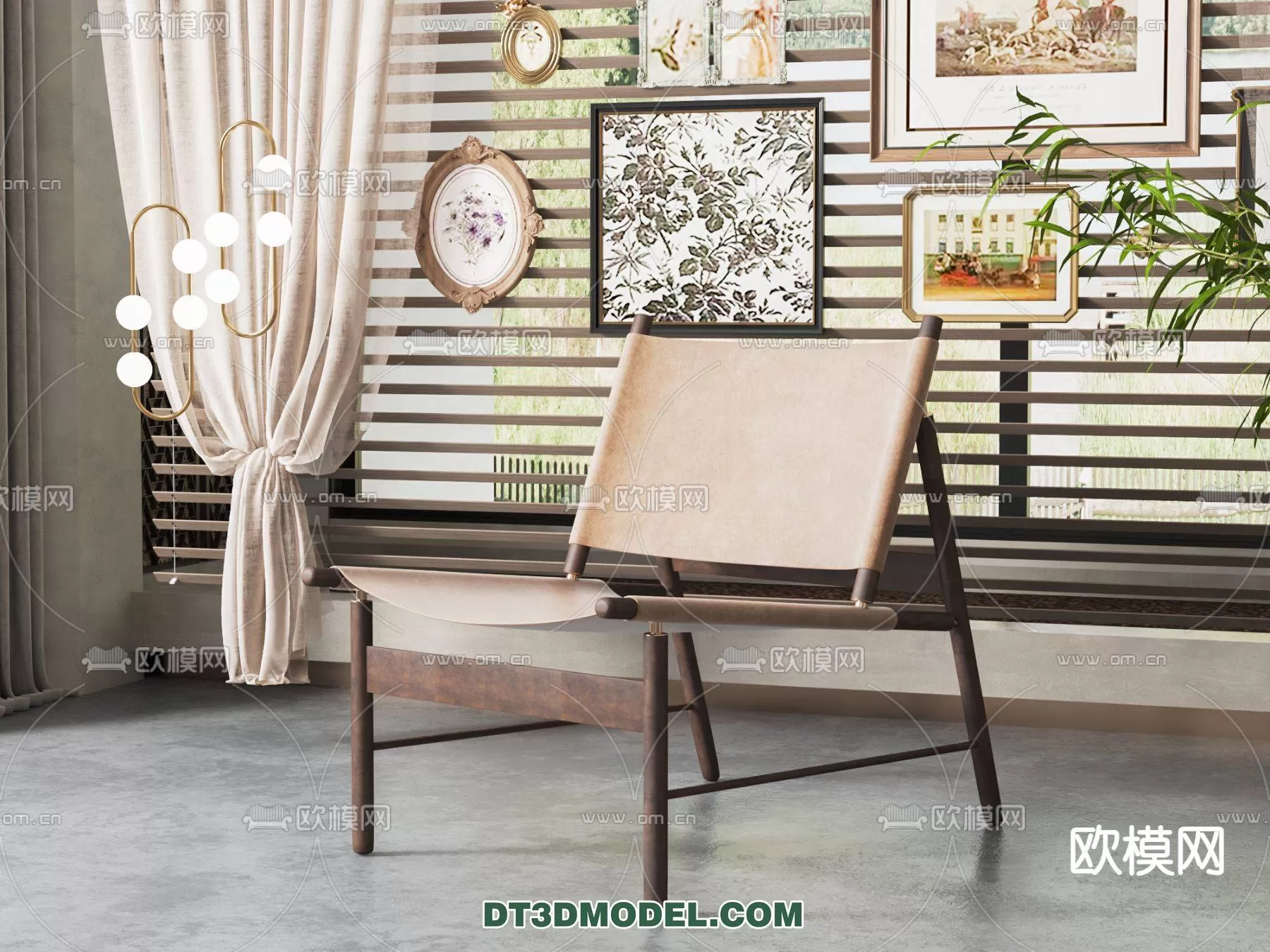 WABI SABI STYLE 3D MODELS – CHAIR – ARMCHAIR – 0068