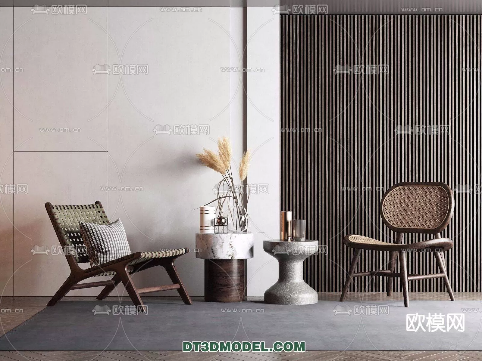 WABI SABI STYLE 3D MODELS – CHAIR – ARMCHAIR – 0086