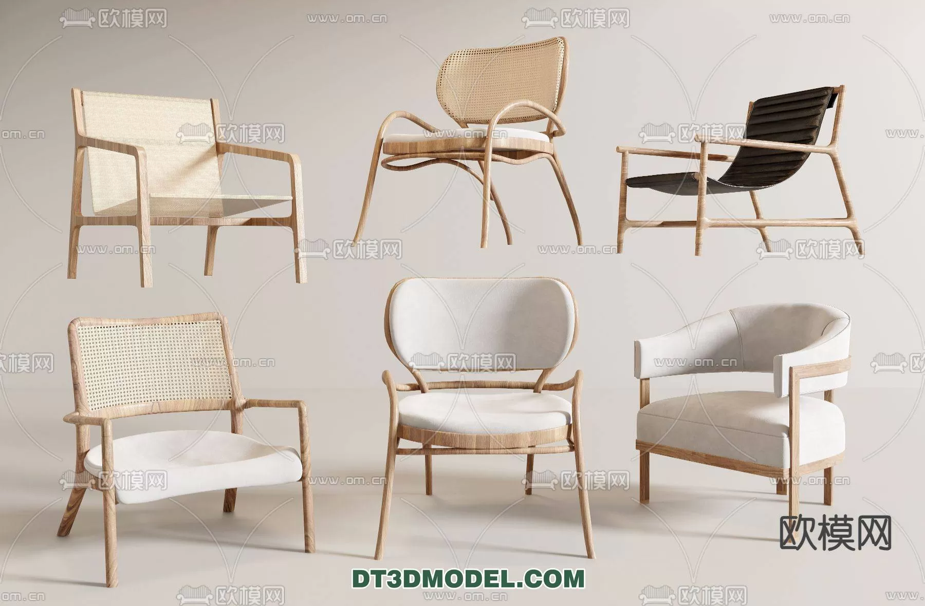 WABI SABI STYLE 3D MODELS – CHAIR – ARMCHAIR – 0102