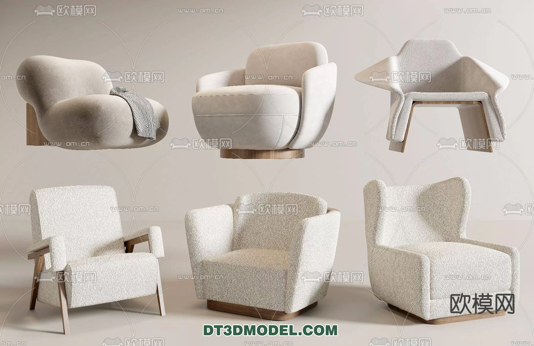 WABI SABI STYLE 3D MODELS – CHAIR – ARMCHAIR – 0103
