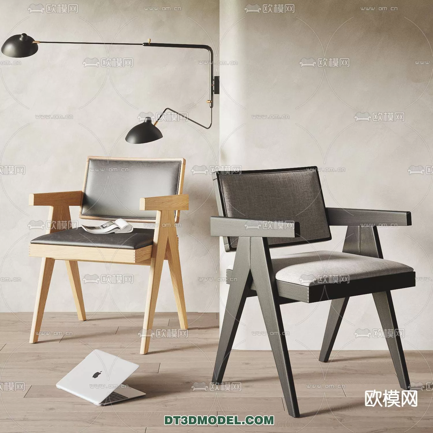 WABI SABI STYLE 3D MODELS – CHAIR – ARMCHAIR – 0106