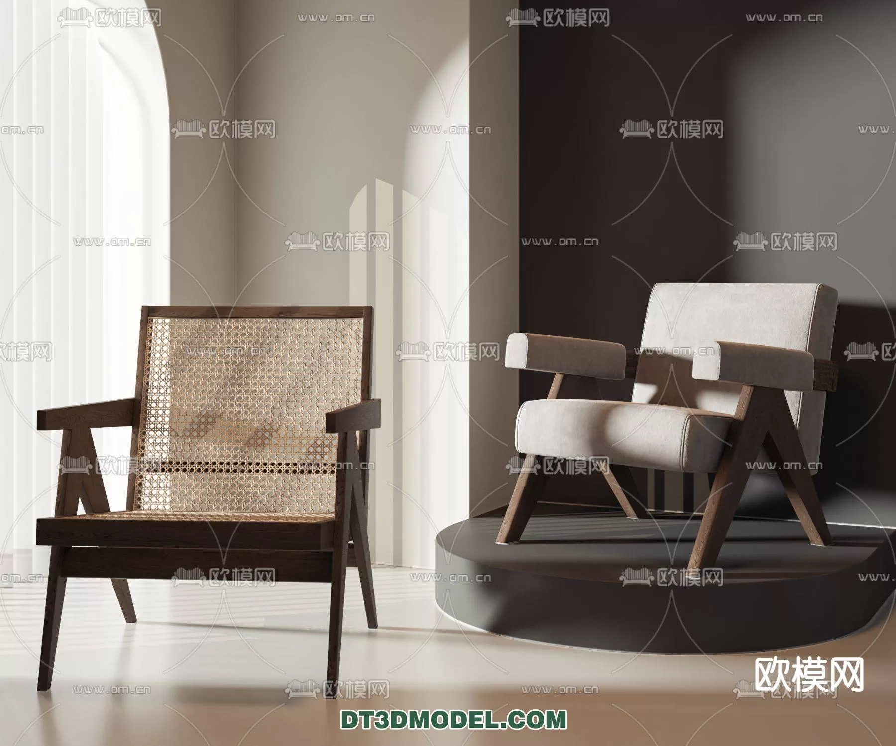 WABI SABI STYLE 3D MODELS – CHAIR – ARMCHAIR – 0111