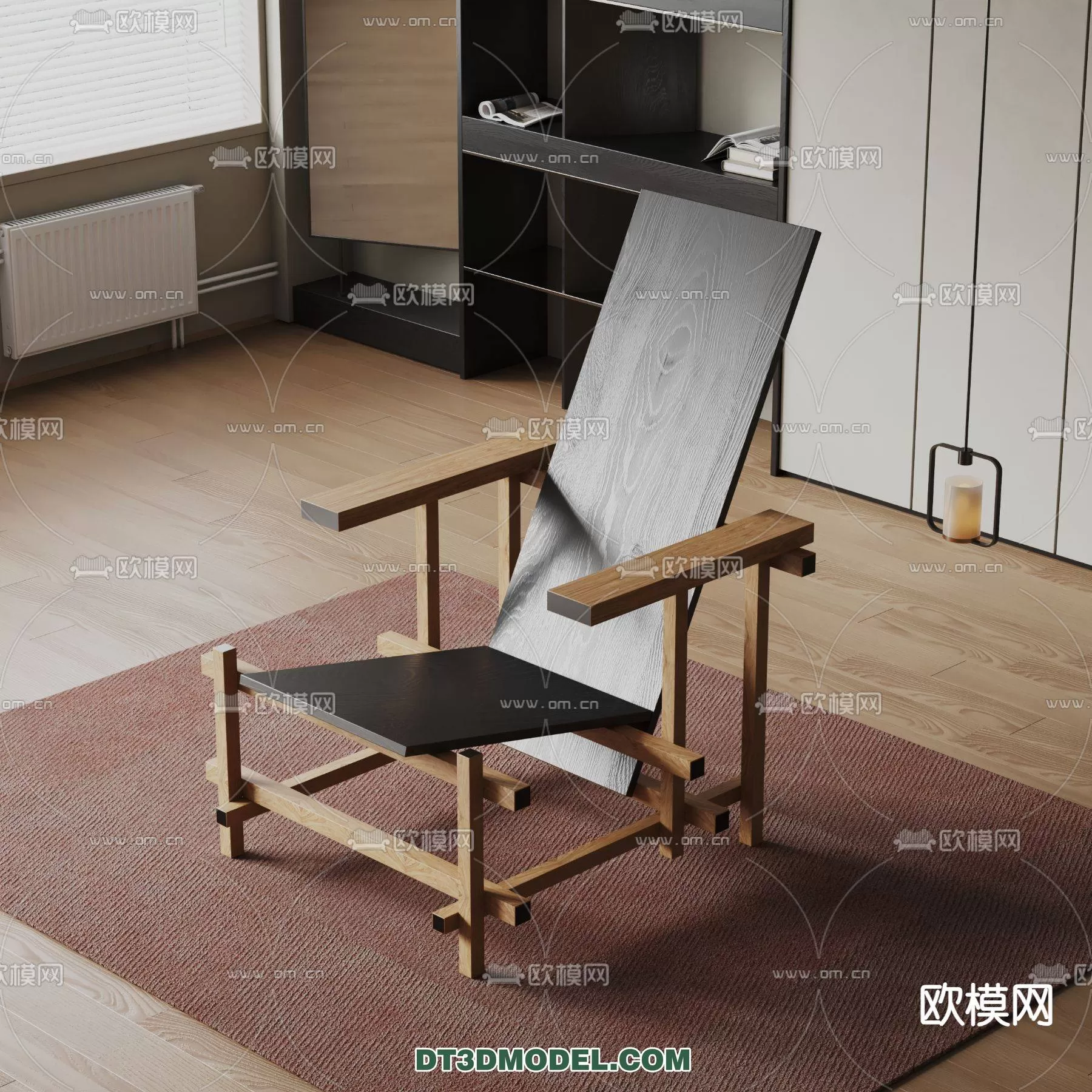 WABI SABI STYLE 3D MODELS – CHAIR – ARMCHAIR – 0117