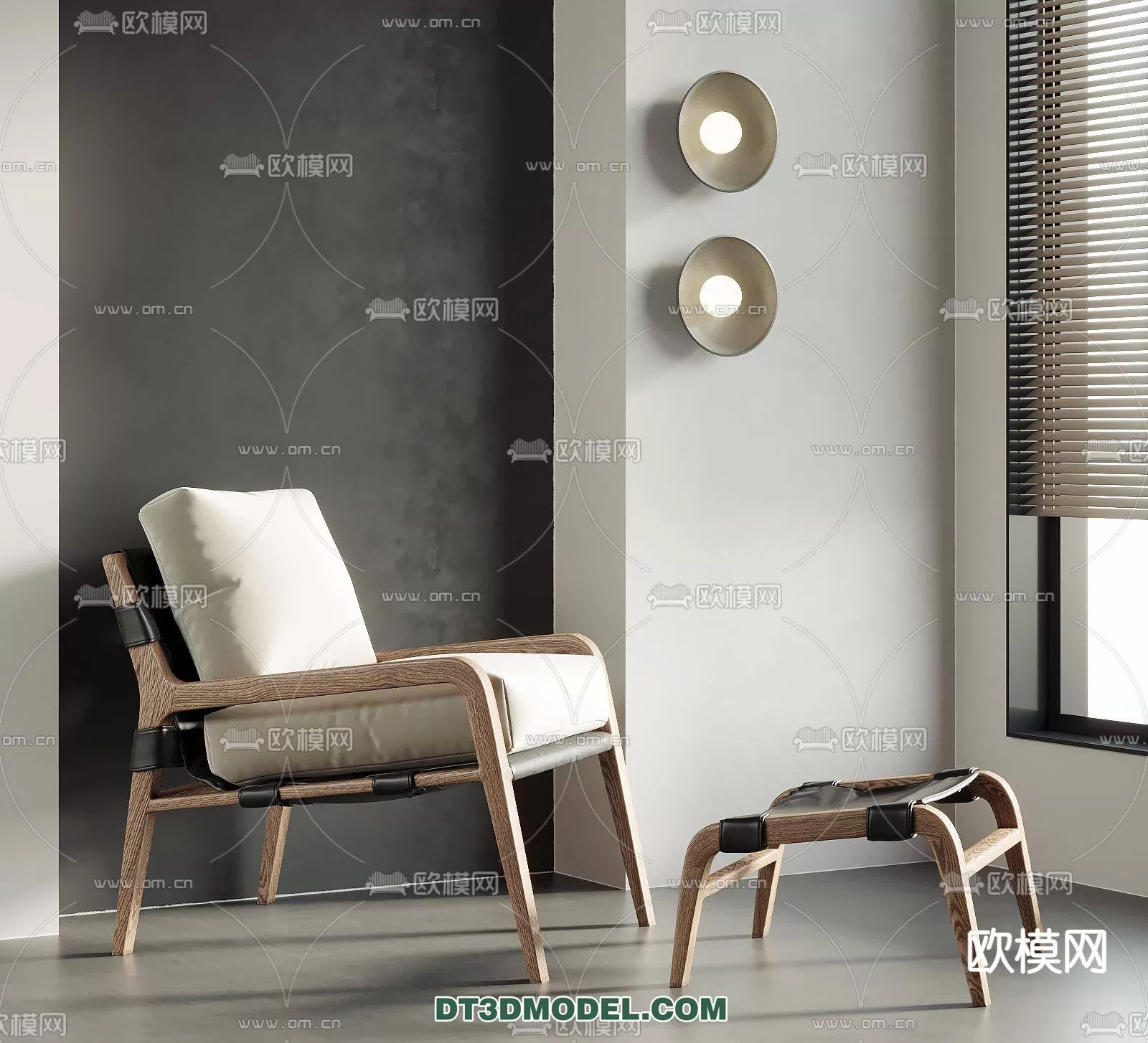 WABI SABI STYLE 3D MODELS – CHAIR – ARMCHAIR – 0119