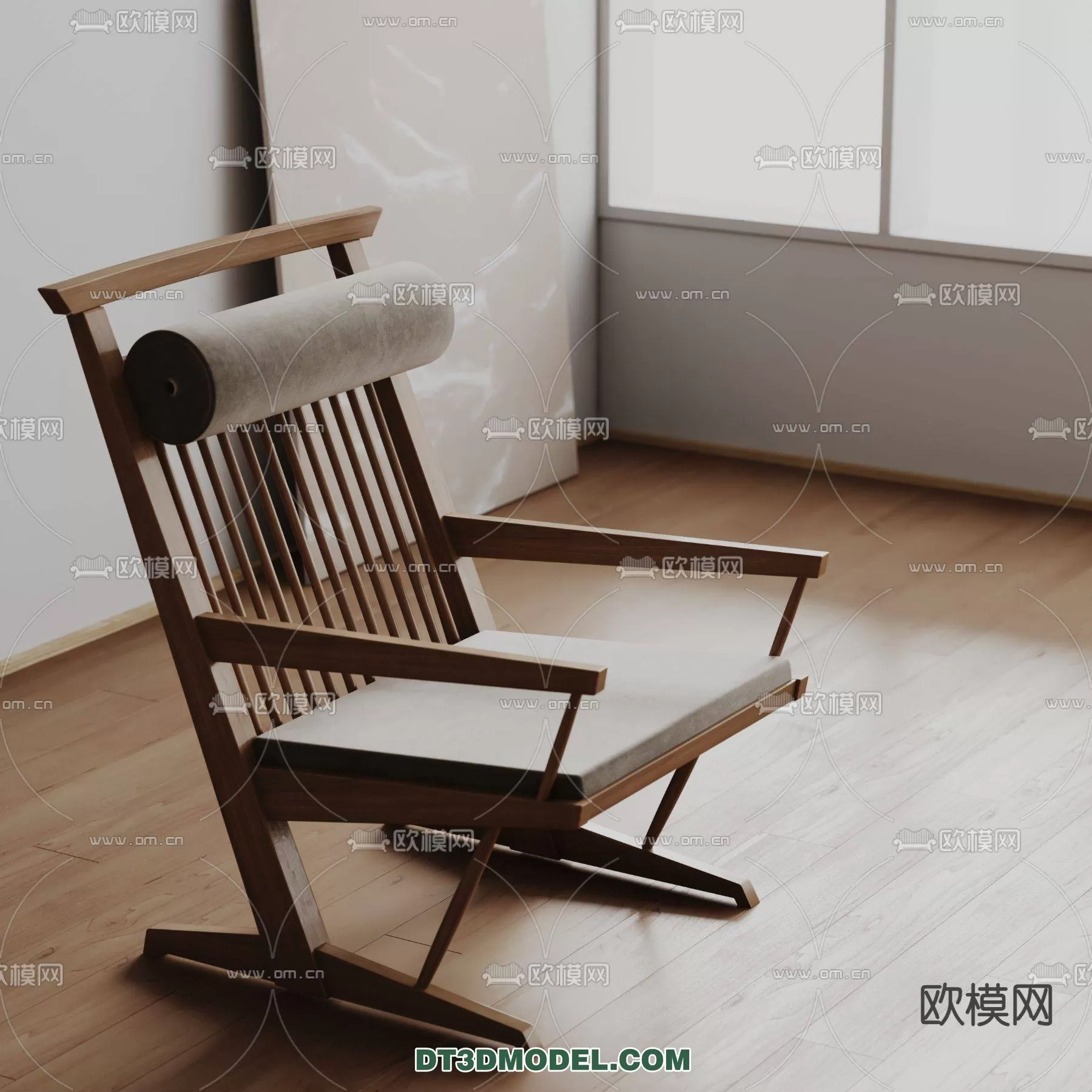 WABI SABI STYLE 3D MODELS – CHAIR – ARMCHAIR – 0120