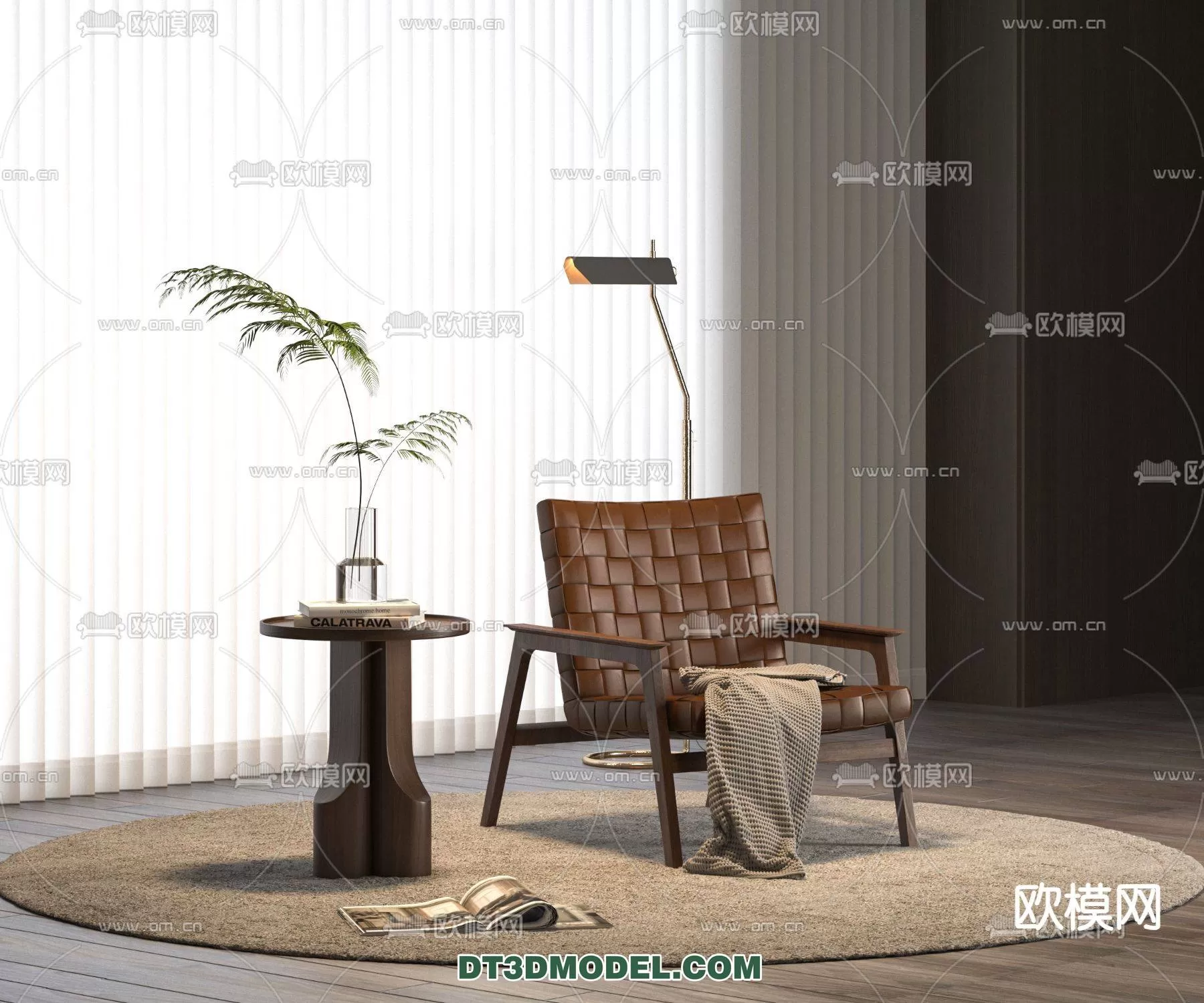 WABI SABI STYLE 3D MODELS – CHAIR – ARMCHAIR – 0121