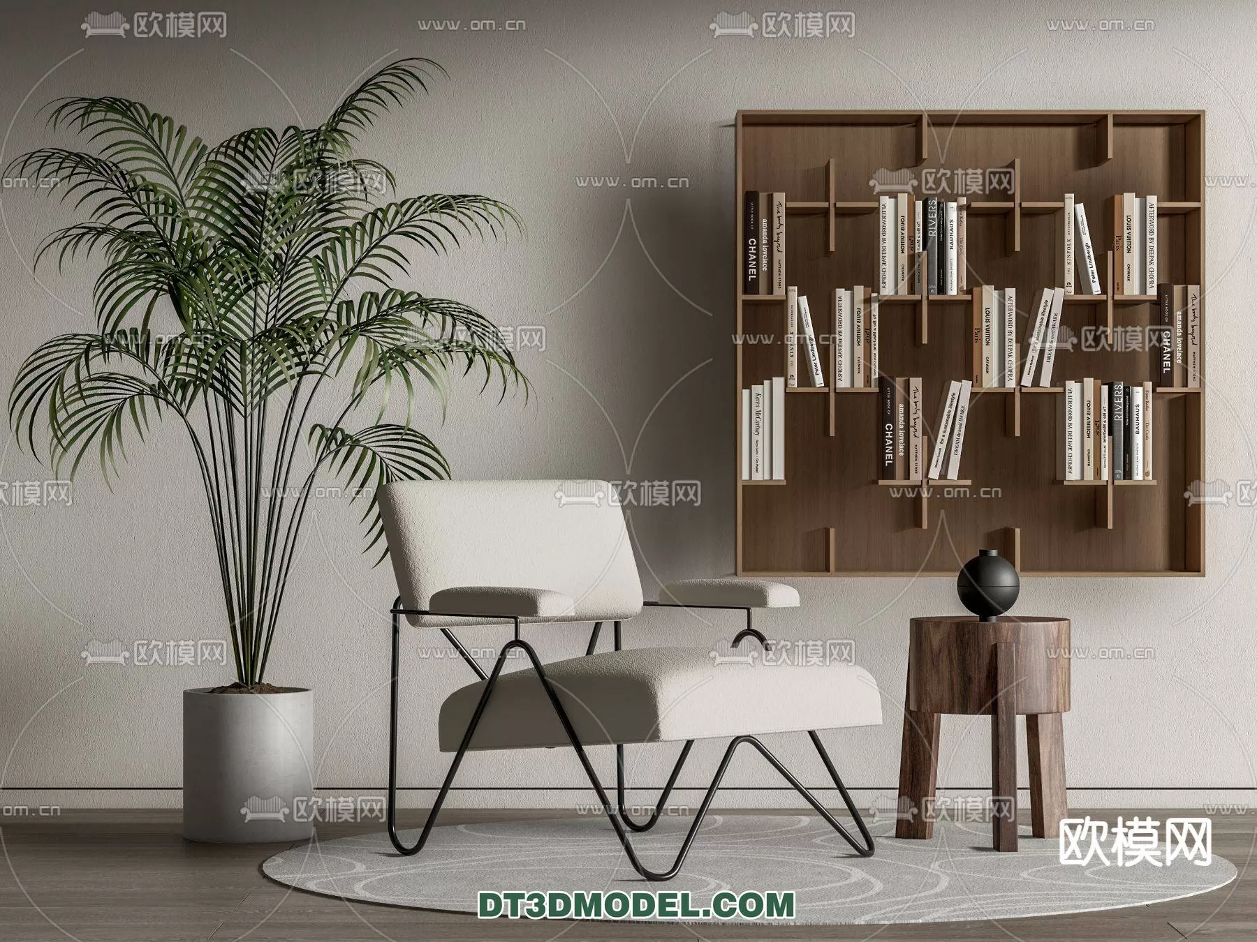 WABI SABI STYLE 3D MODELS – CHAIR – ARMCHAIR – 0127