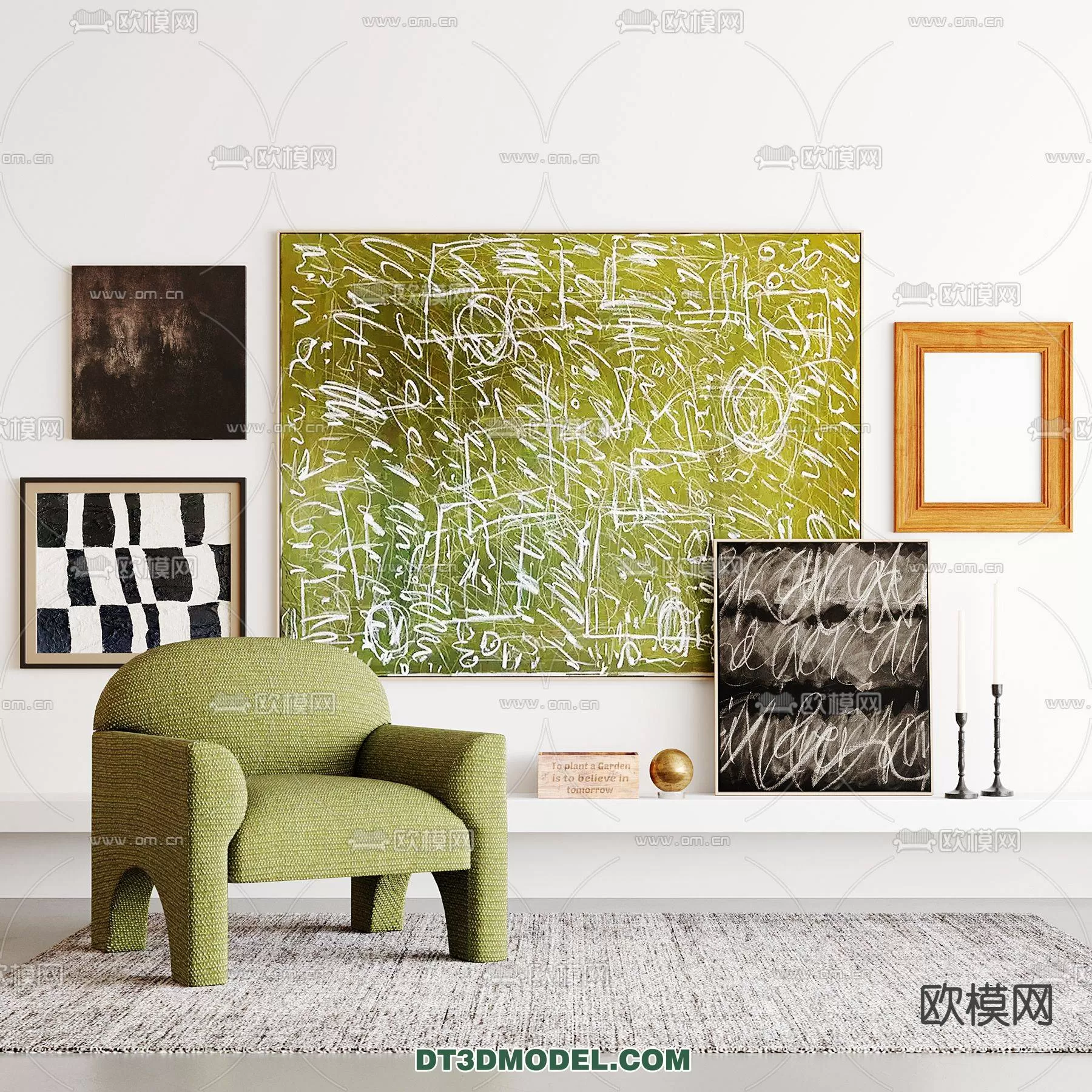 WABI SABI STYLE 3D MODELS – CHAIR – ARMCHAIR – 0129