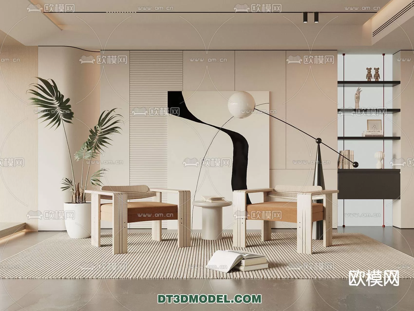 WABI SABI STYLE 3D MODELS – CHAIR – ARMCHAIR – 0131