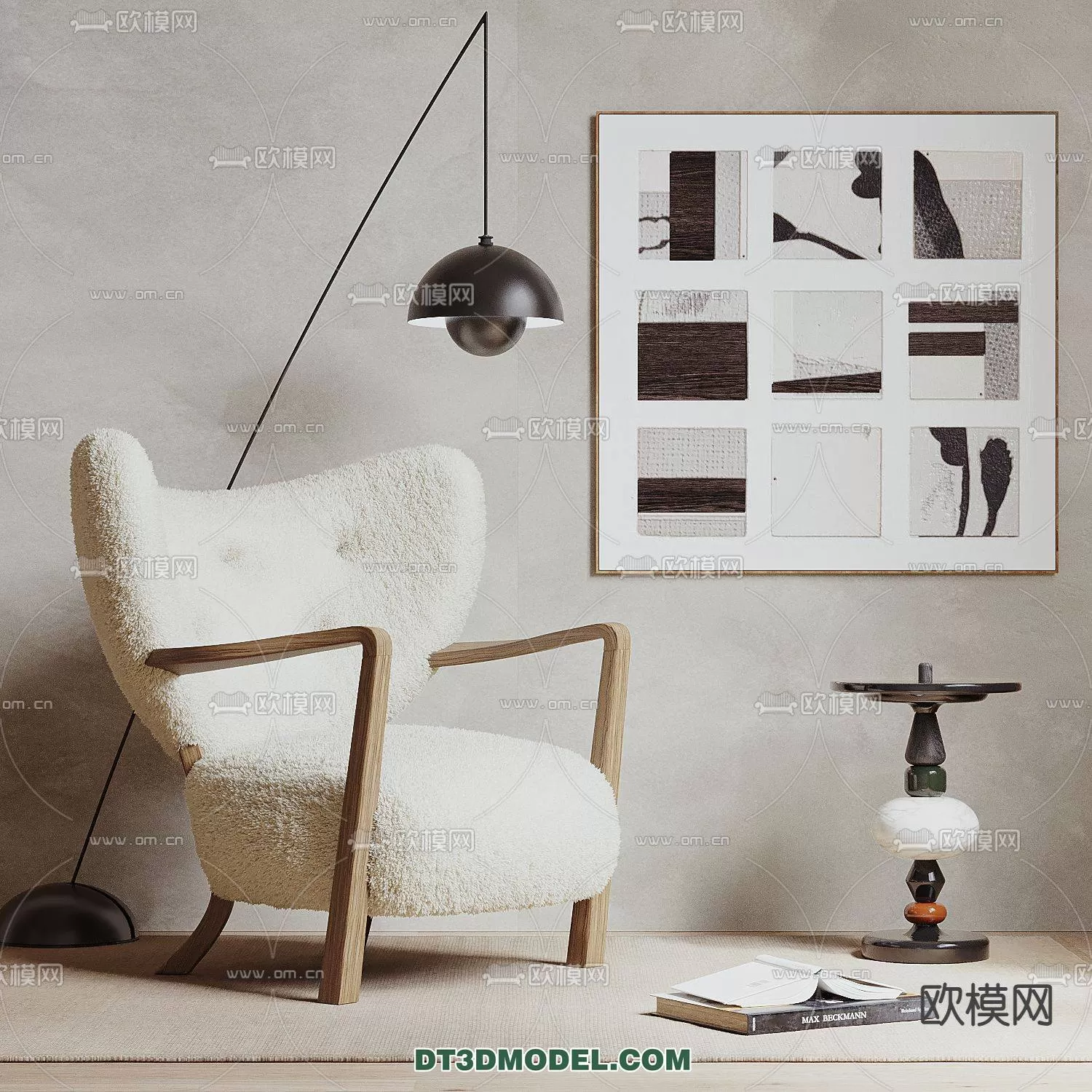 WABI SABI STYLE 3D MODELS – CHAIR – ARMCHAIR – 0140