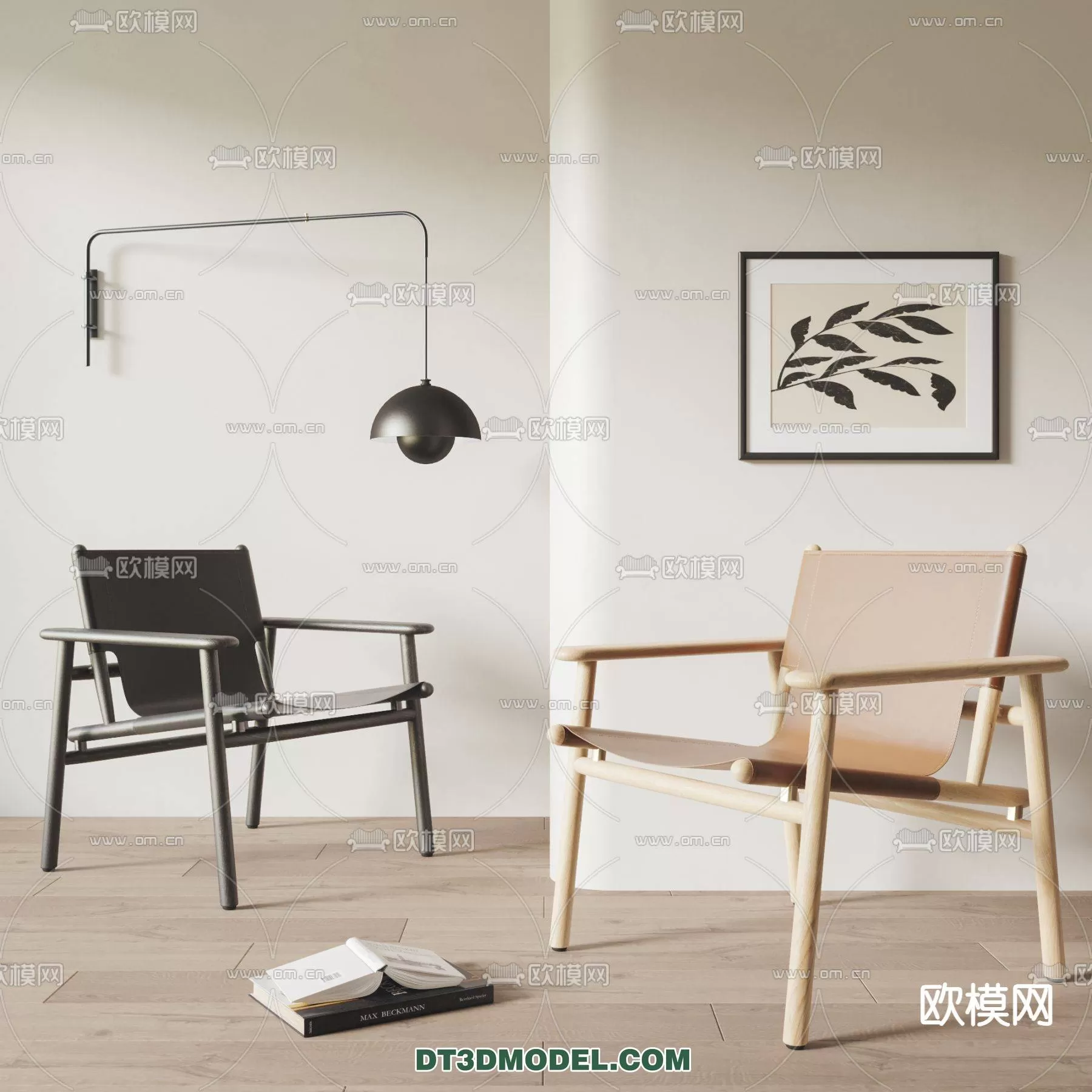 WABI SABI STYLE 3D MODELS – CHAIR – ARMCHAIR – 0142