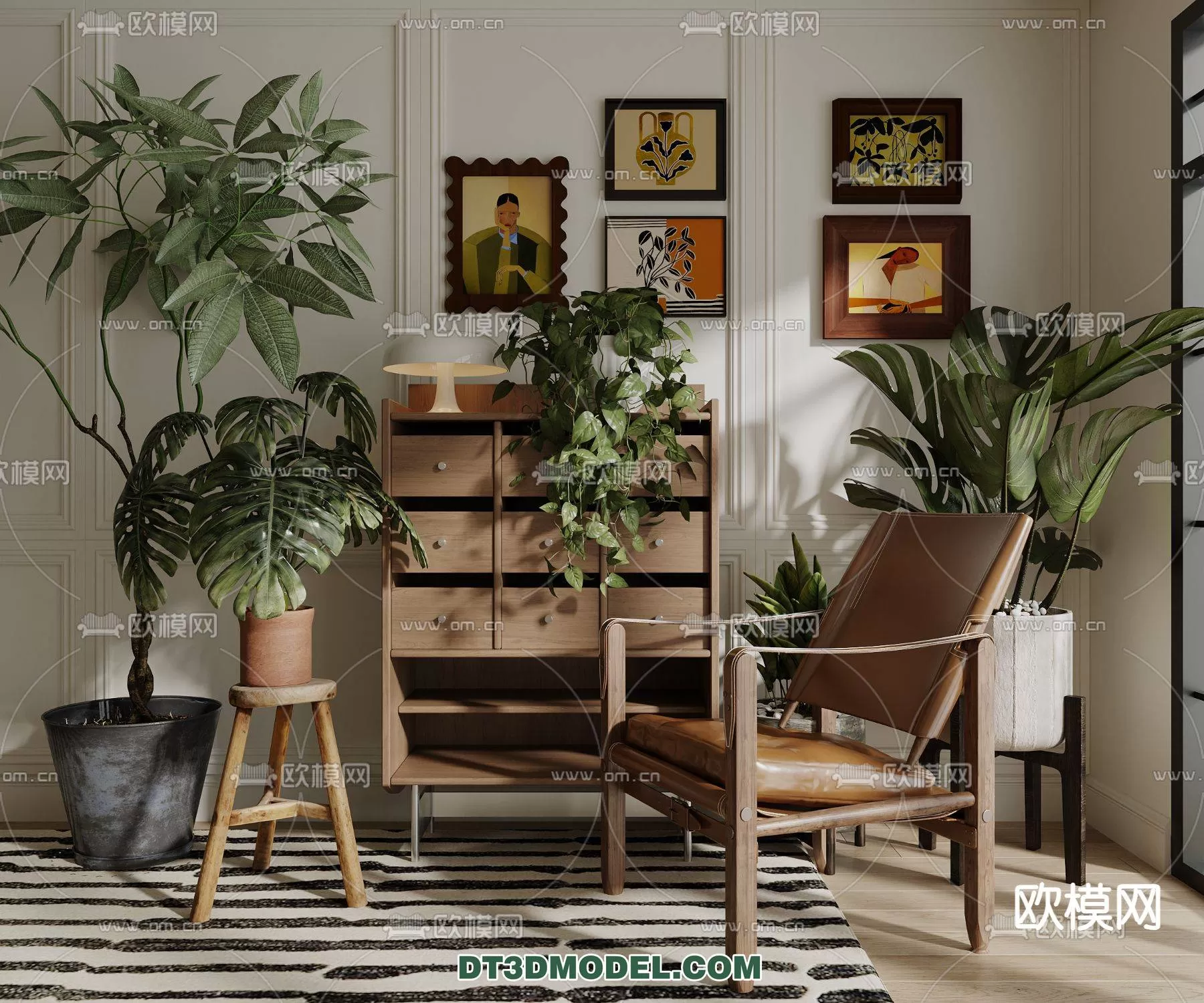 WABI SABI STYLE 3D MODELS – CHAIR – ARMCHAIR – 0156