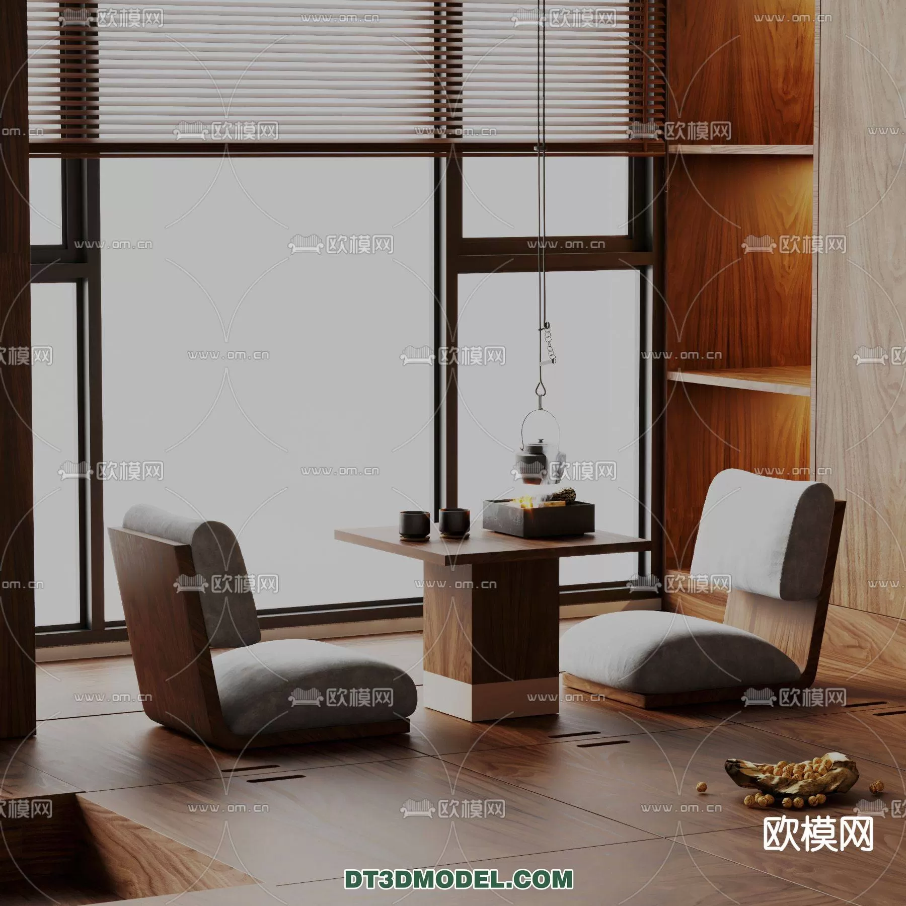 WABI SABI STYLE 3D MODELS – CHAIR – ARMCHAIR – 0160