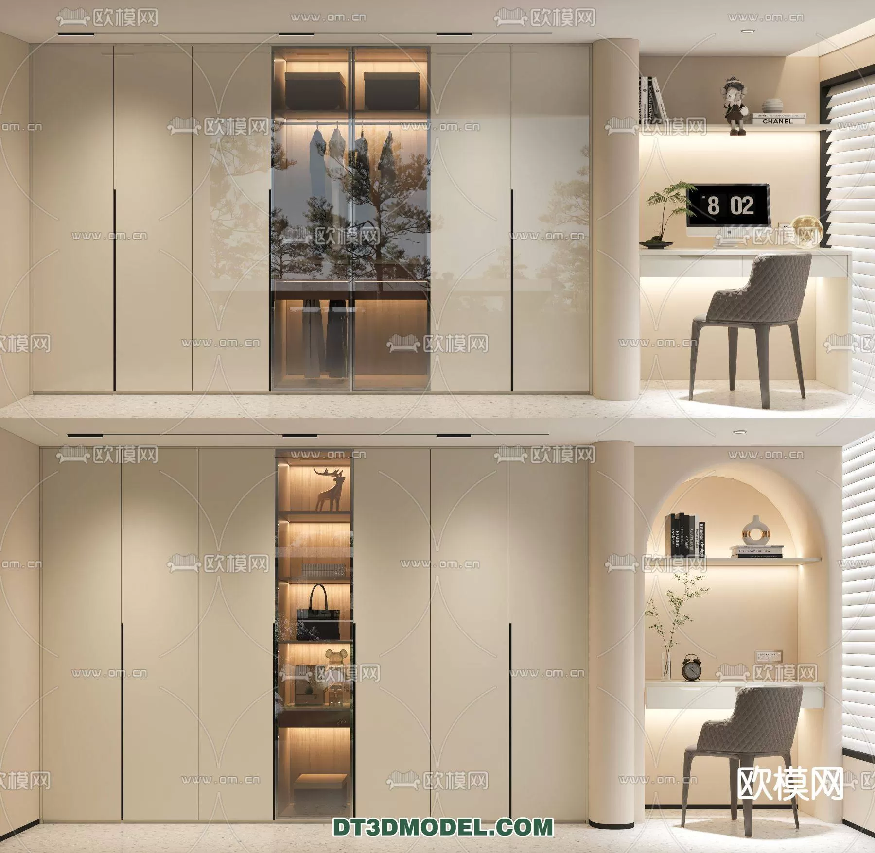 WABI SABI STYLE 3D MODELS – CABINETS – 0002