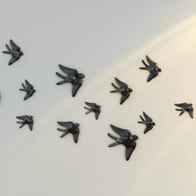 Ceramic birds wall art – 209907