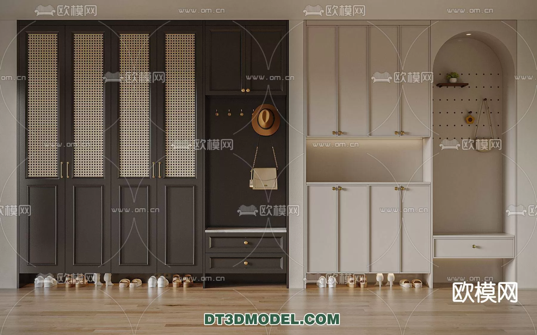 WABI SABI STYLE 3D MODELS – CABINETS – 0009
