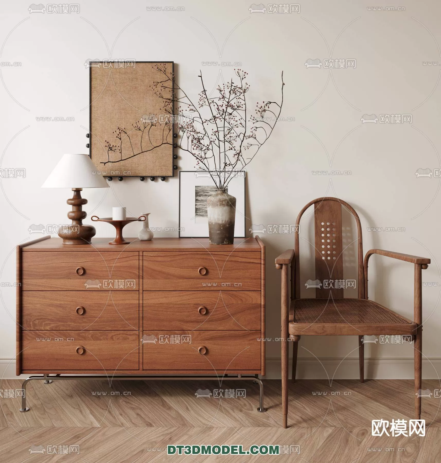 WABI SABI STYLE 3D MODELS – CABINETS – 0013
