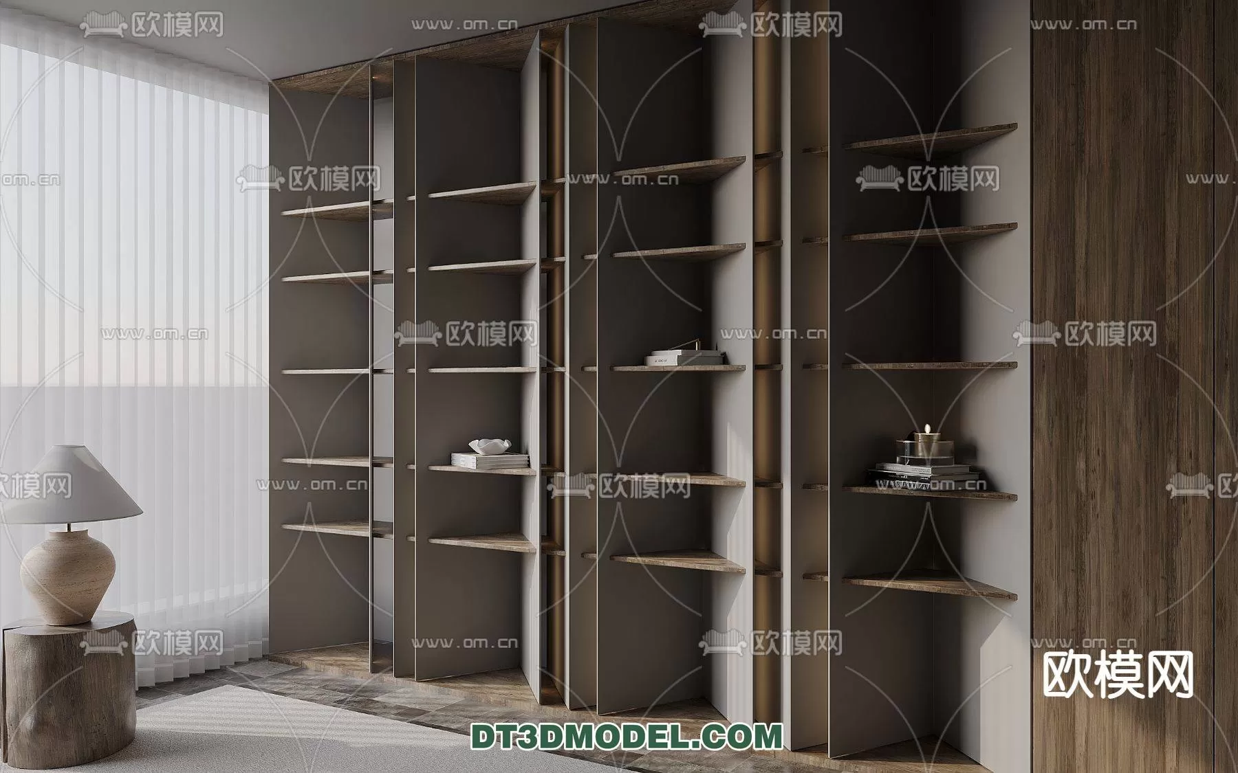 WABI SABI STYLE 3D MODELS – CABINETS – 0015