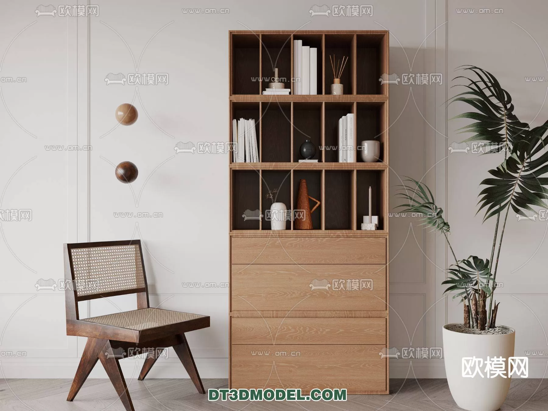 WABI SABI STYLE 3D MODELS – CABINETS – 0019
