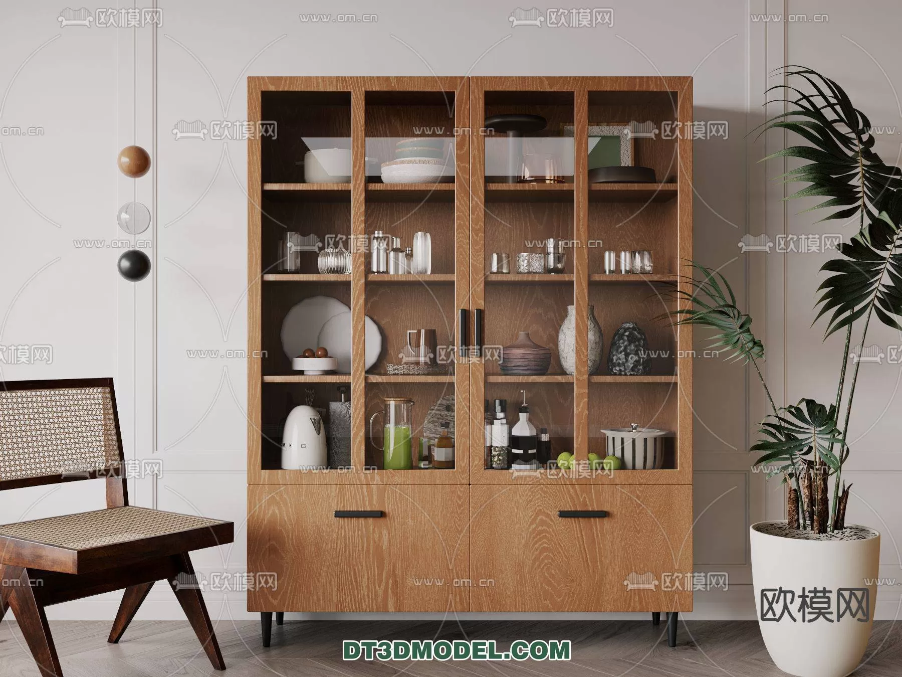 WABI SABI STYLE 3D MODELS – CABINETS – 0020
