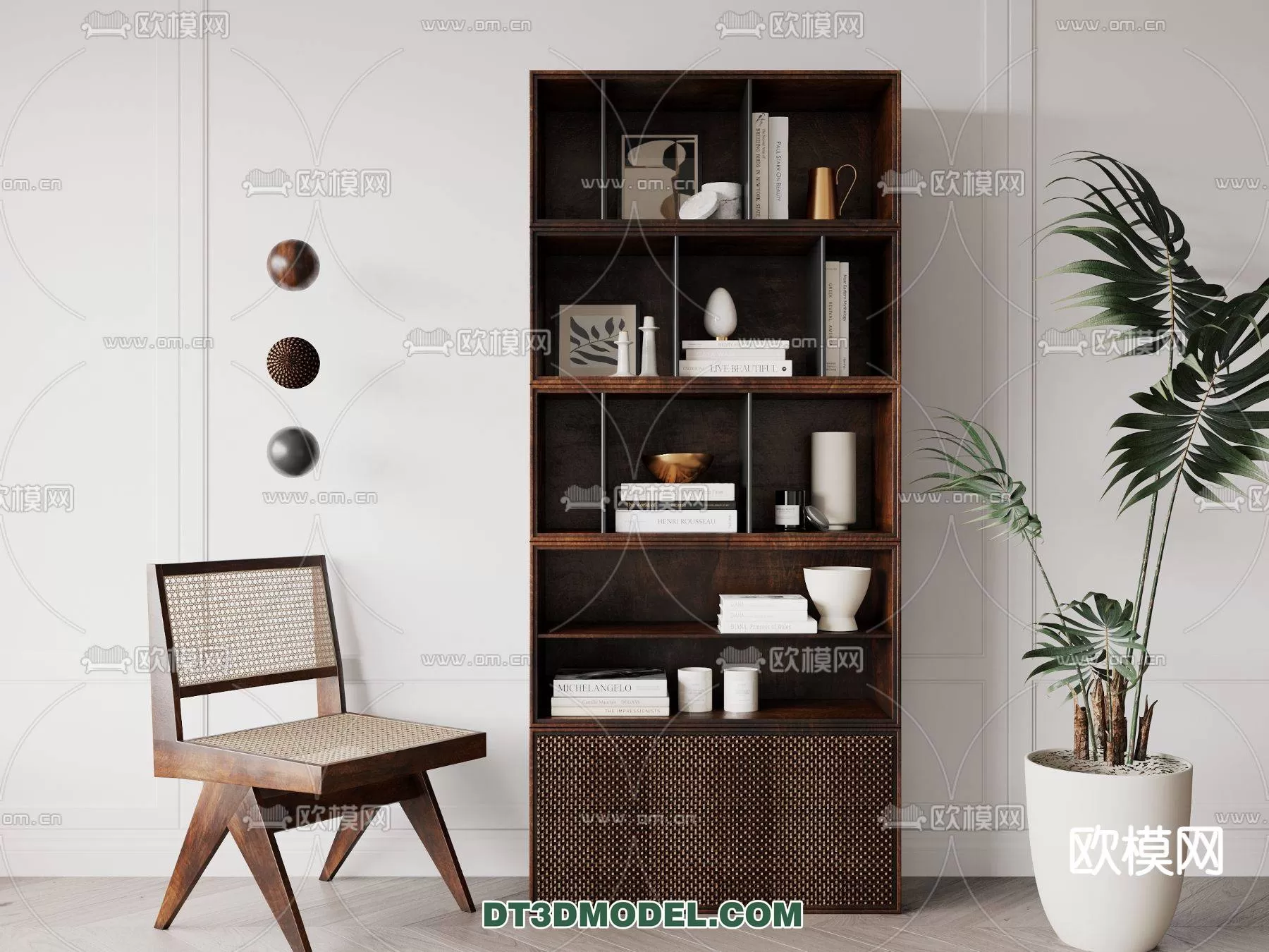 WABI SABI STYLE 3D MODELS – CABINETS – 0021