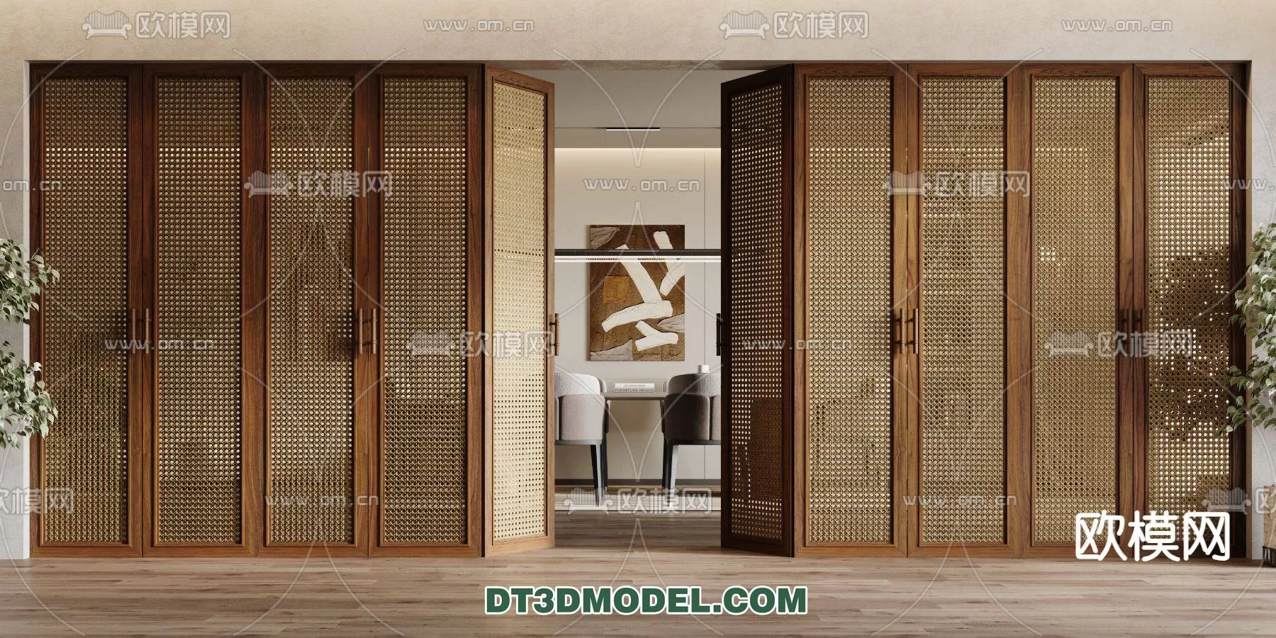 WABI SABI STYLE 3D MODELS – CABINETS – 0024