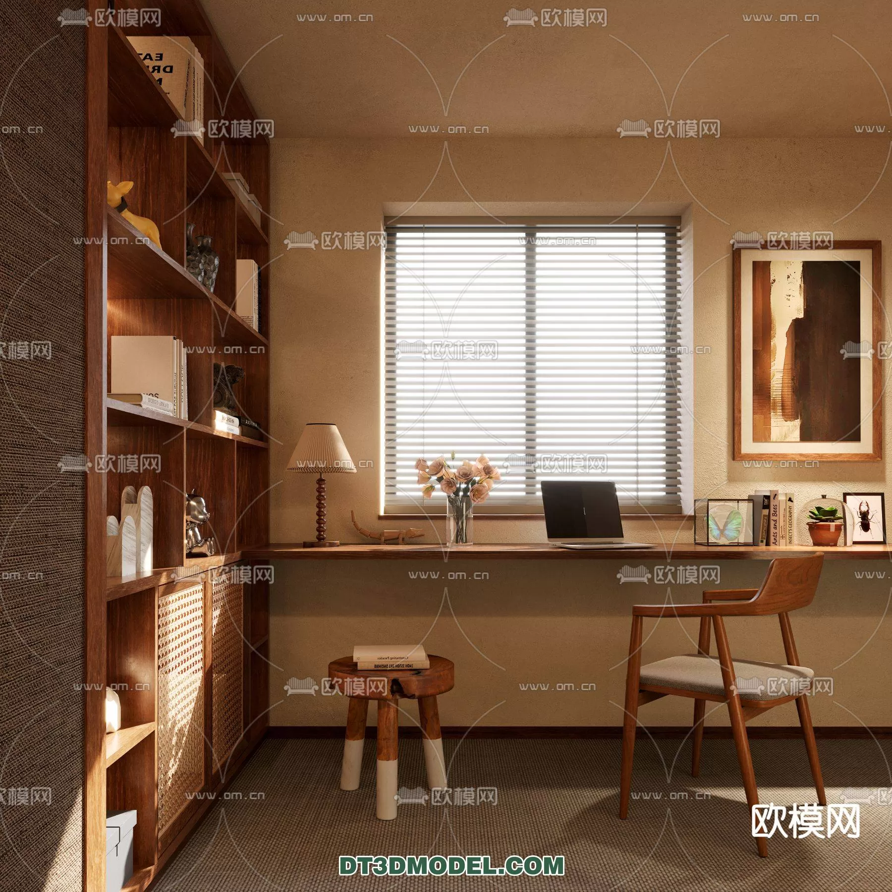 WABI SABI STYLE 3D MODELS – CABINETS – 0027