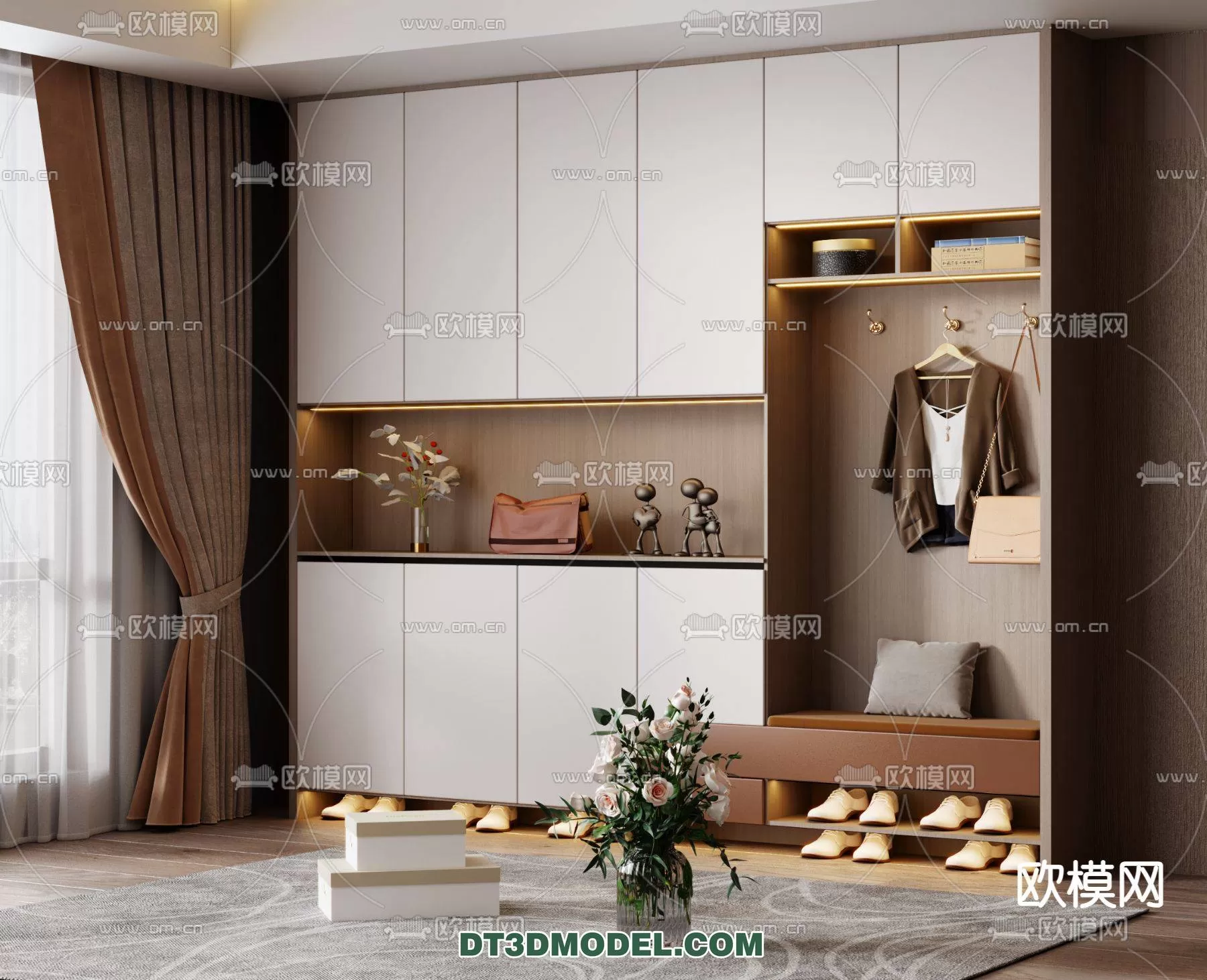 WABI SABI STYLE 3D MODELS – CABINETS – 0029