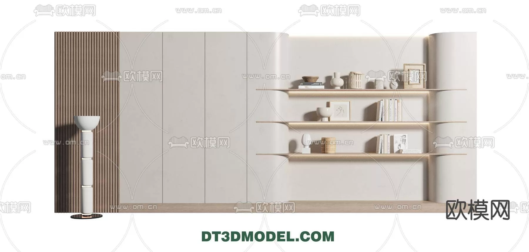 WABI SABI STYLE 3D MODELS – CABINETS – 0045