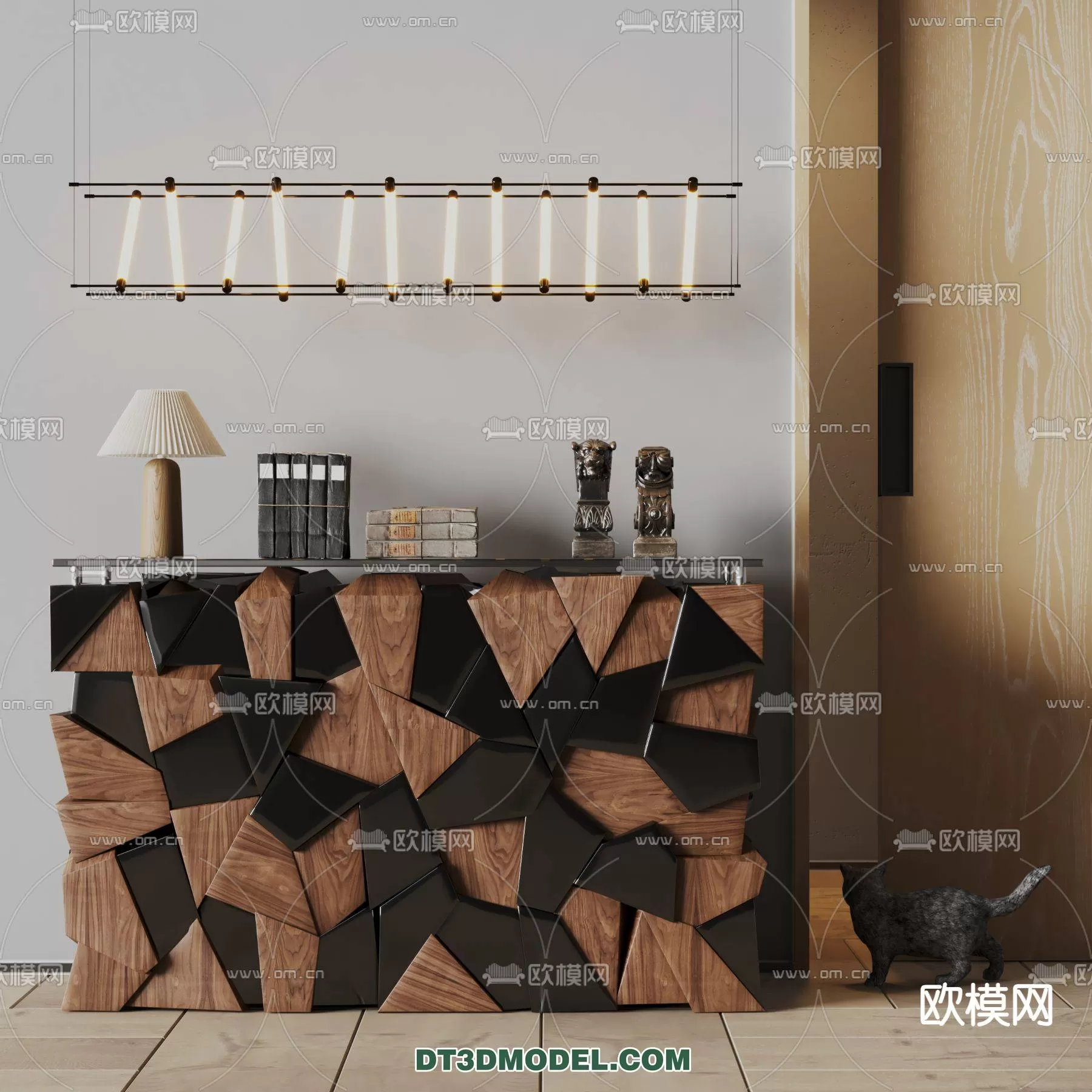 WABI SABI STYLE 3D MODELS – CABINETS – 0046