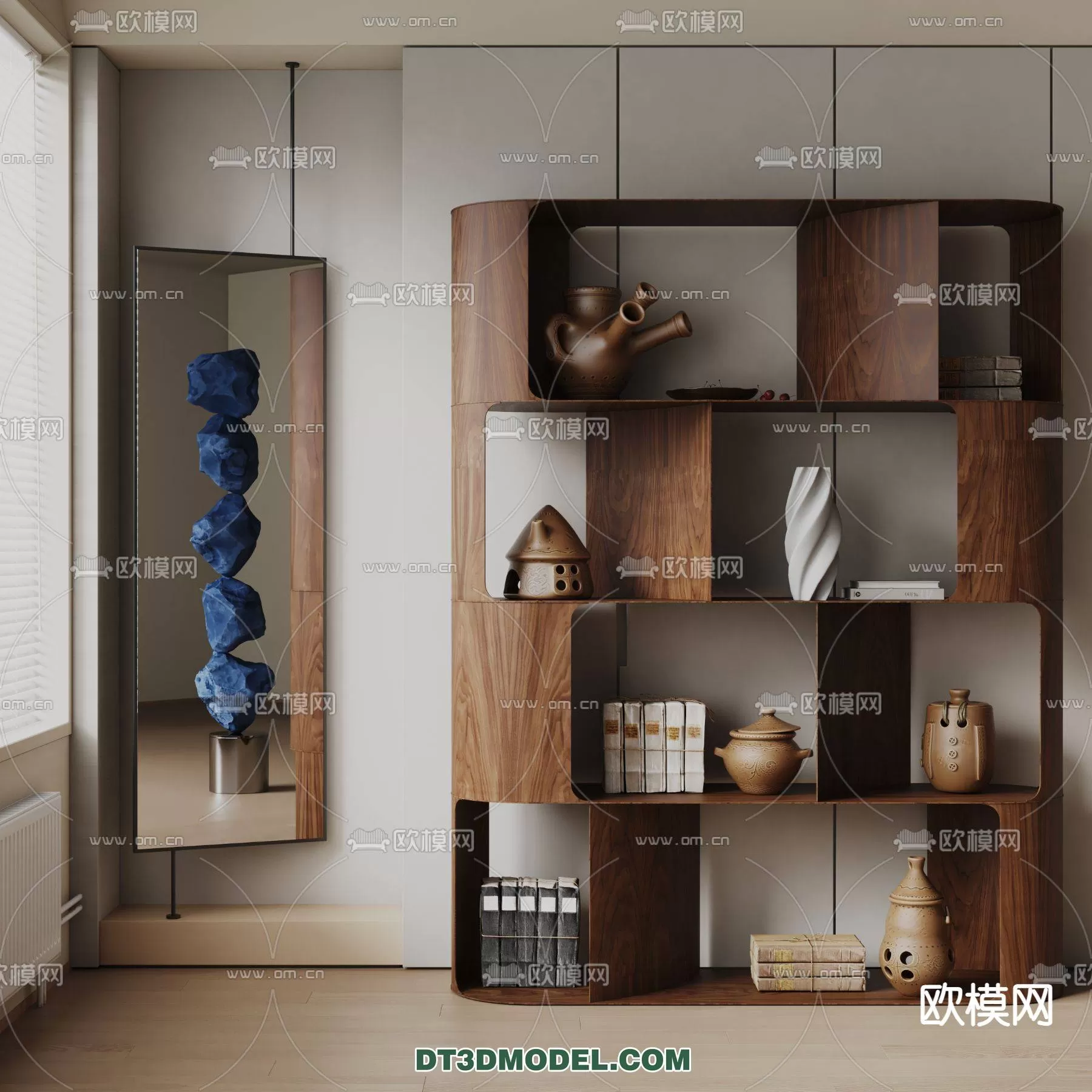 WABI SABI STYLE 3D MODELS – CABINETS – 0047